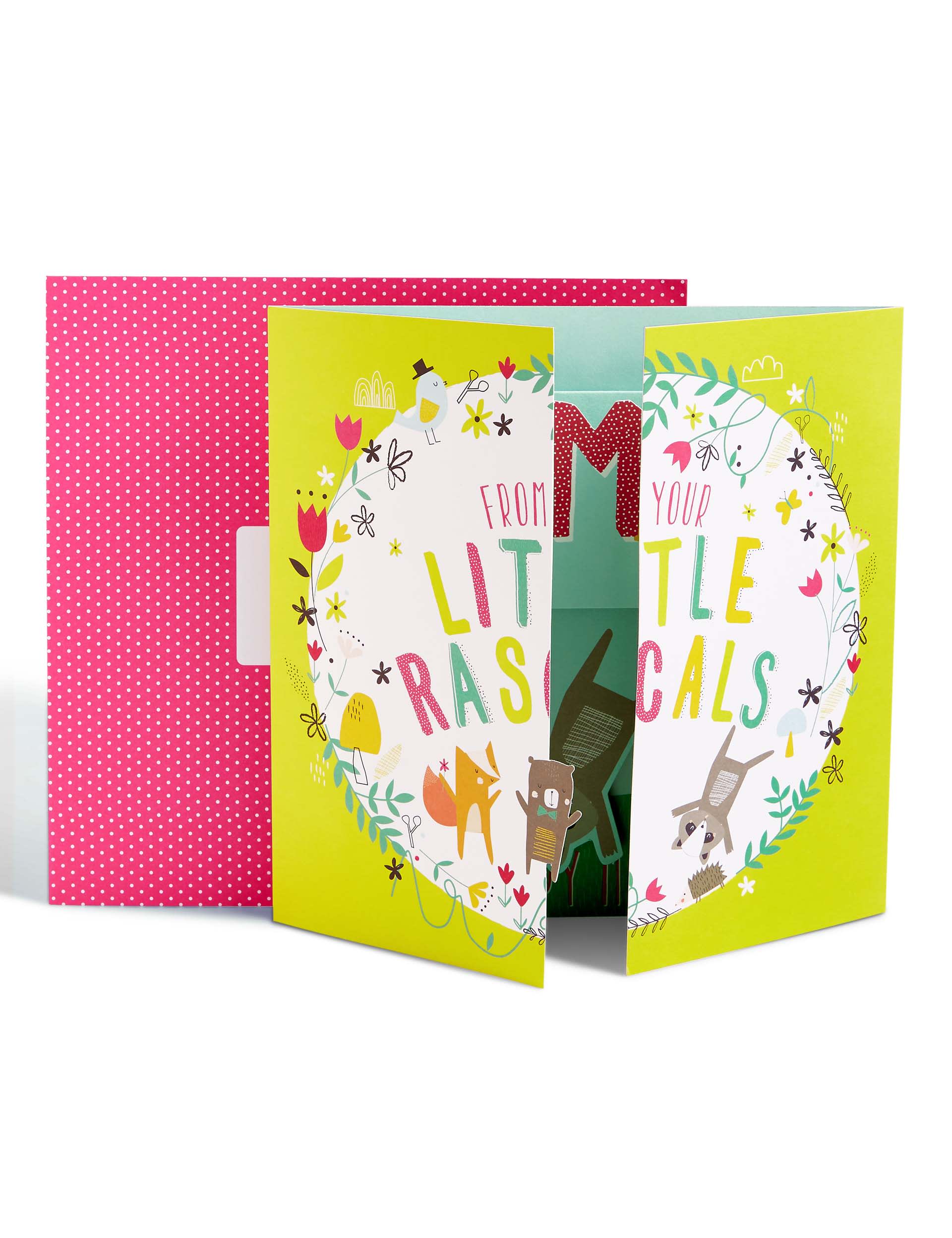 Fun Pop-up Little Rascals Mother's Day Card Image 2 of 5