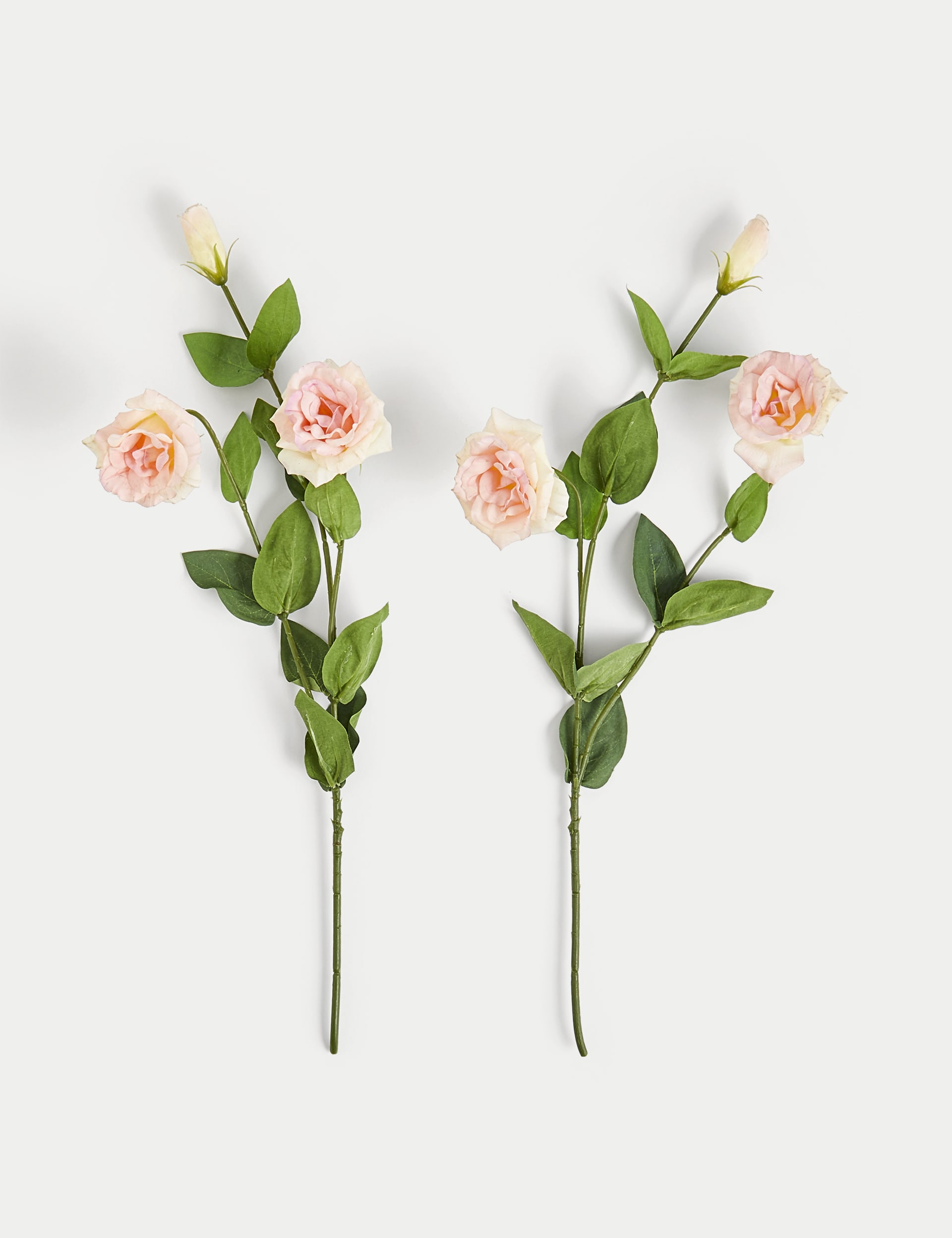 Set of 2 Artificial Real Touch Lisianthus Stems