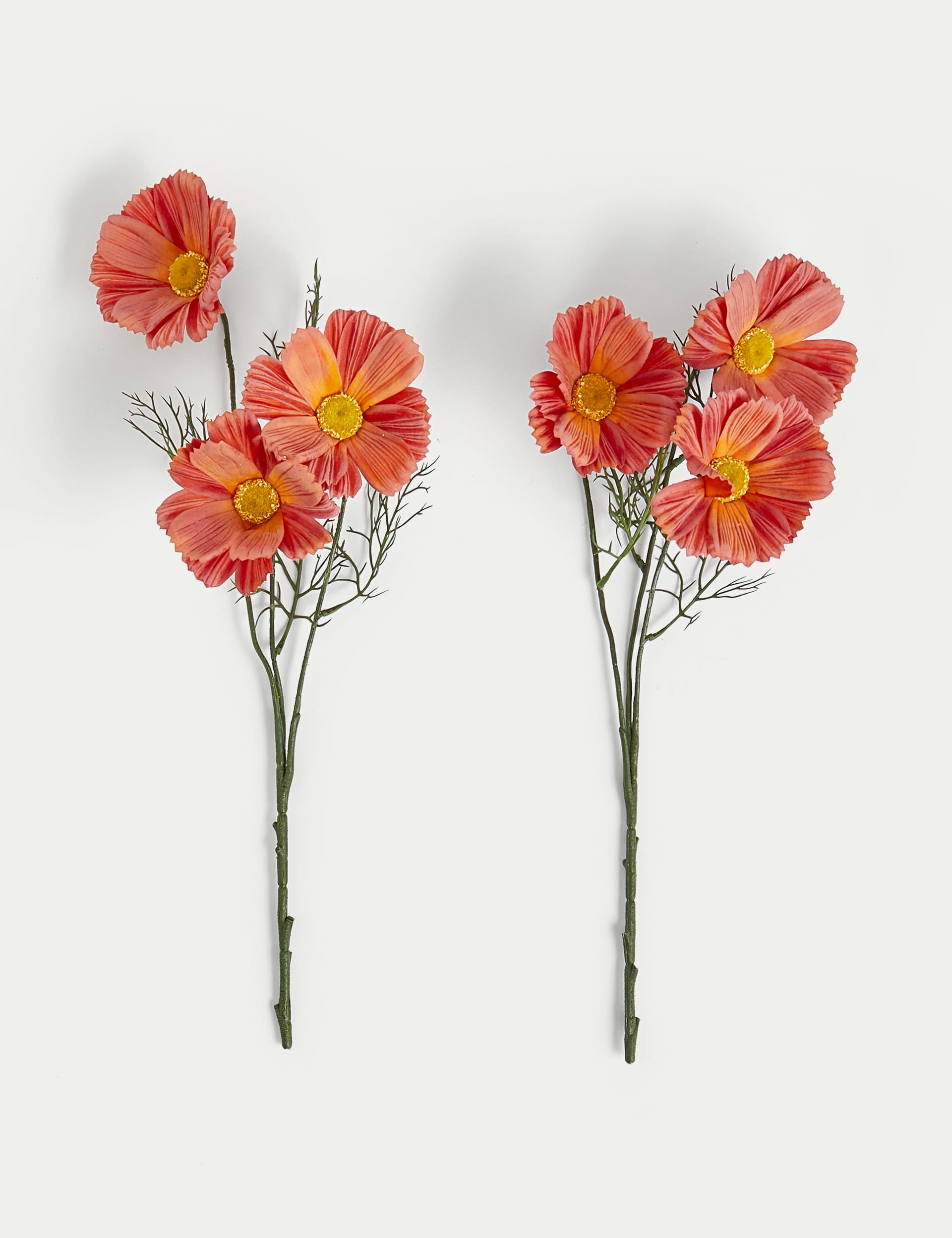 Set of 2 Artificial Real Touch Cosmos Stems