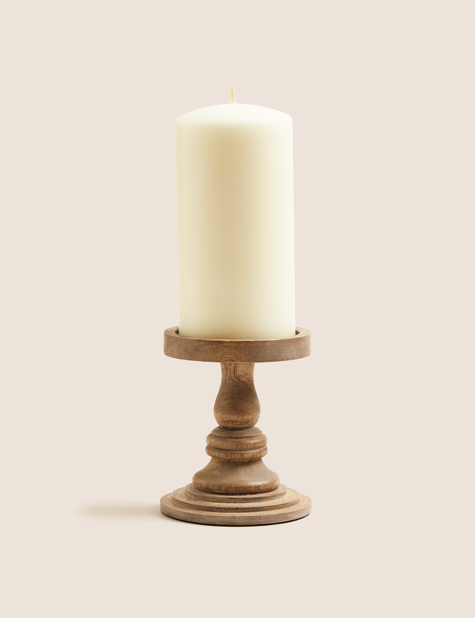 Wooden Medium Candle Holder