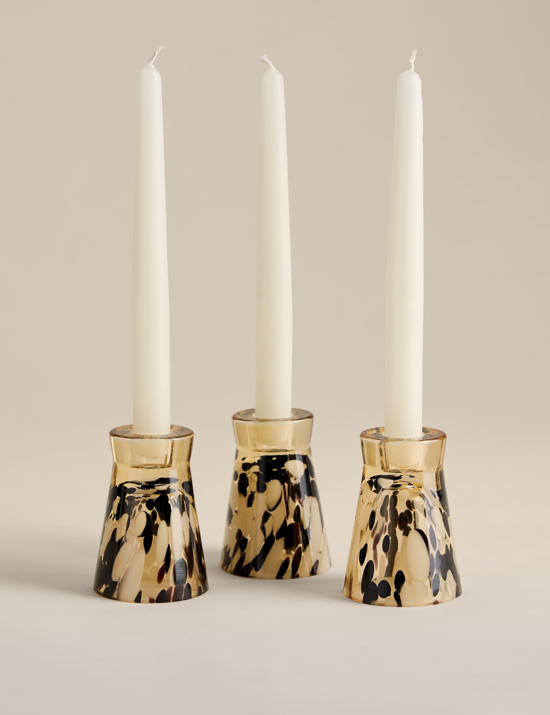 Set of 3 Animal Confetti Candle Holders