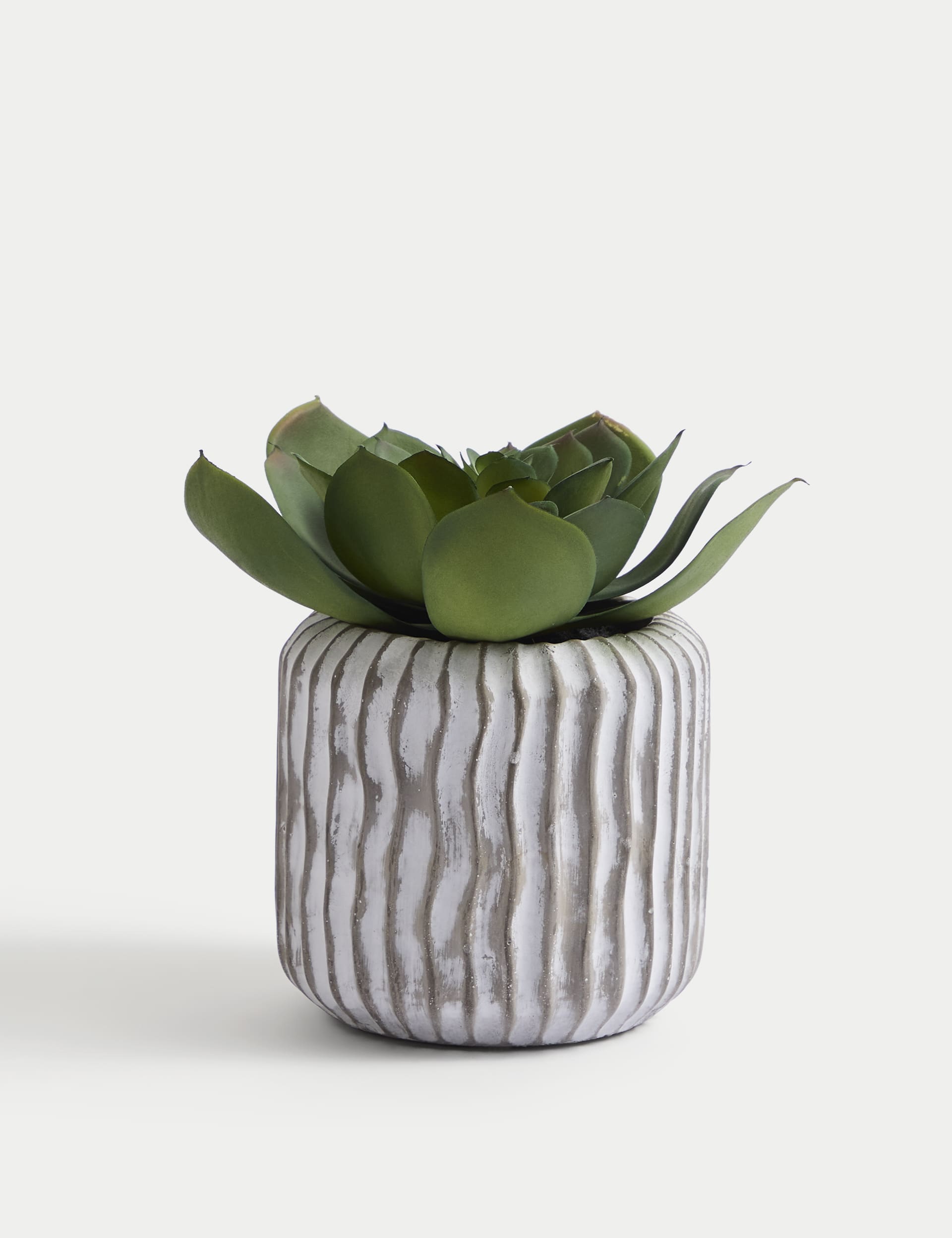 Artificial Succulent in Concrete Pot