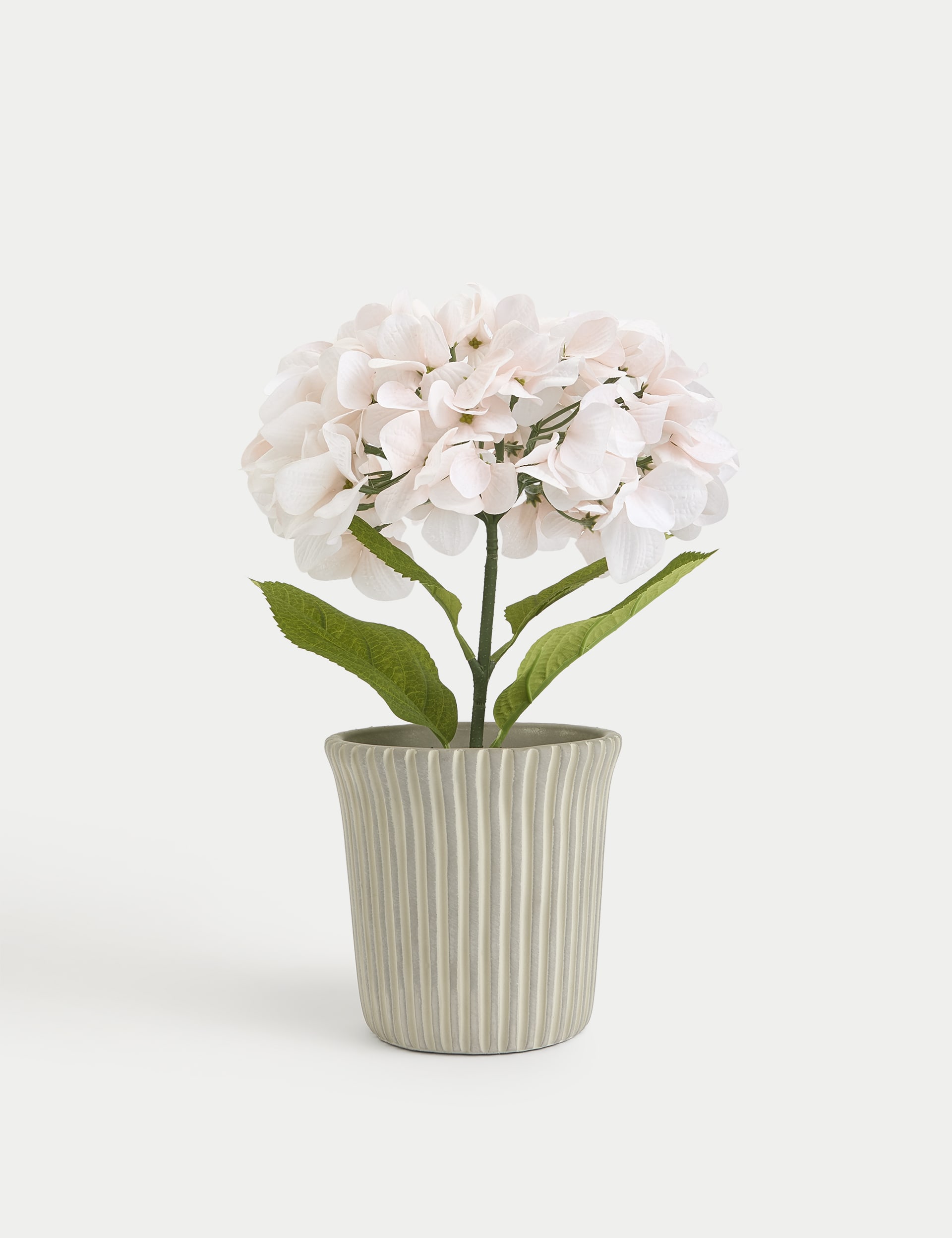 Artificial Hydrangea Plant in Ceramic Pot