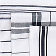 Set of 3 Cotton Rich Striped Tea Towels - blue