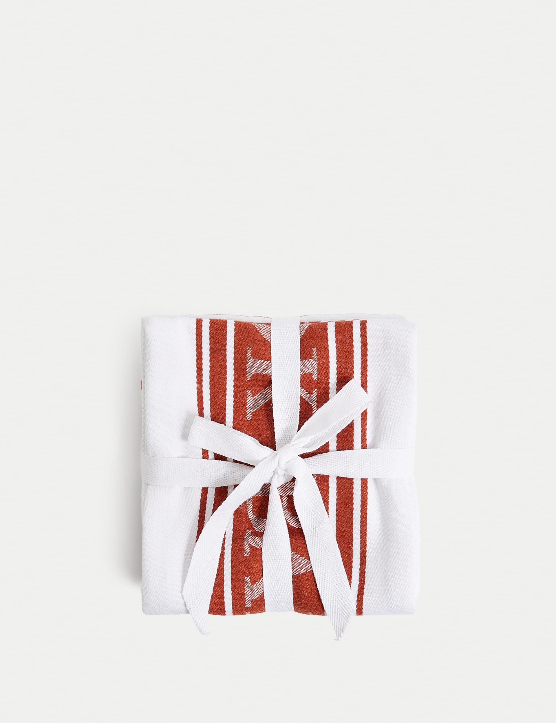 Set of 3 Cotton Rich Striped Tea Towels