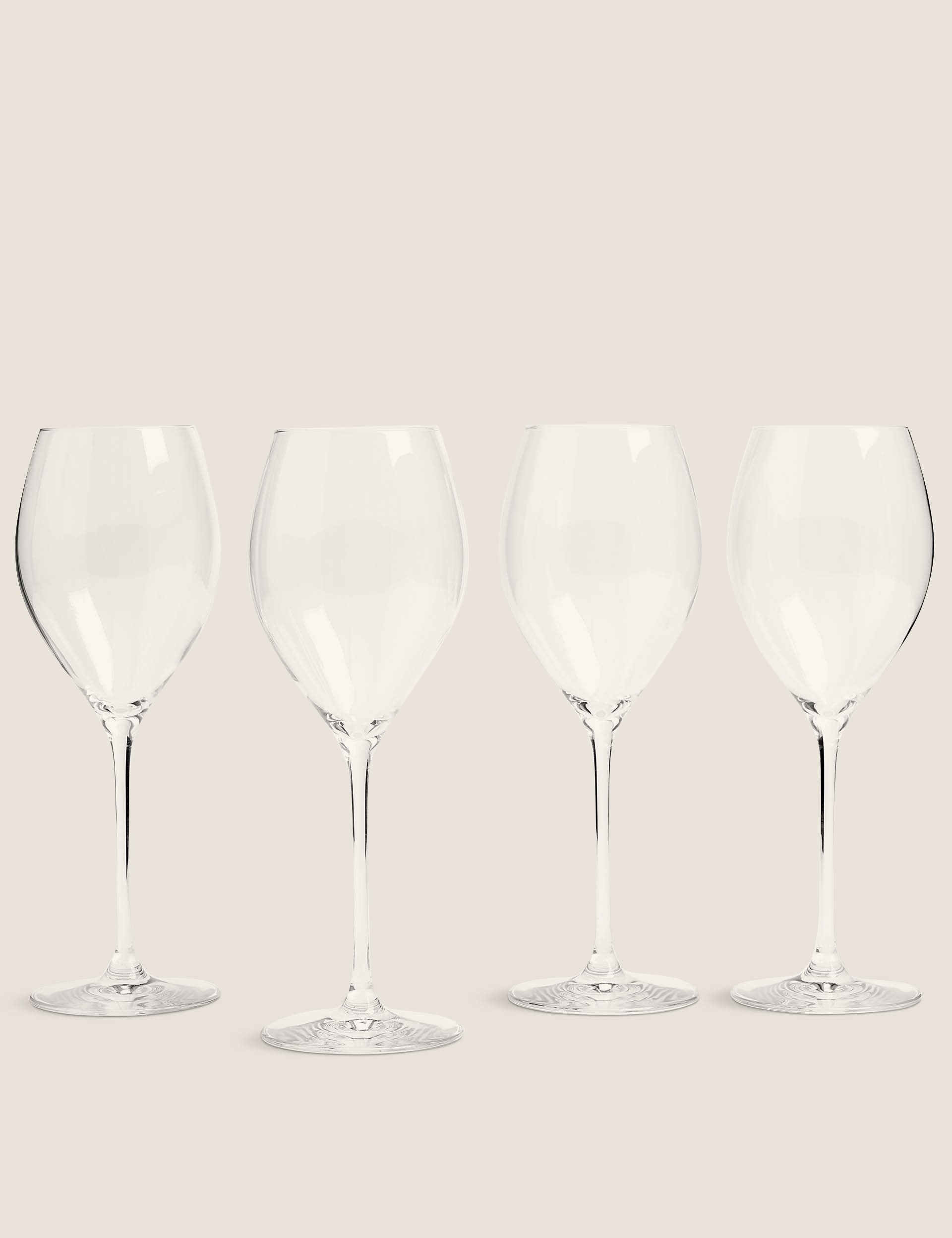 Set of 4 White Wine Glasses