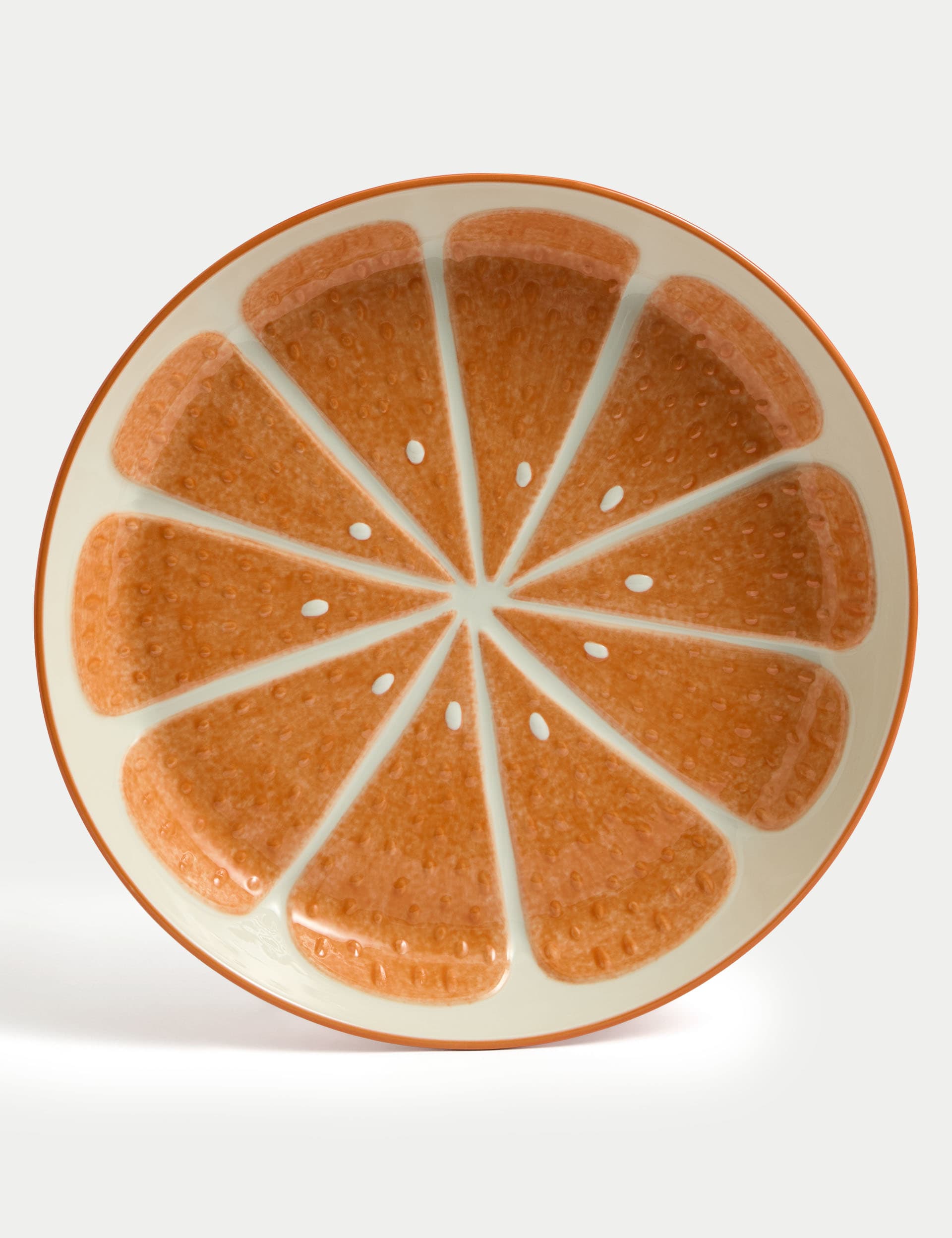 Orange Stoneware Serving Platter