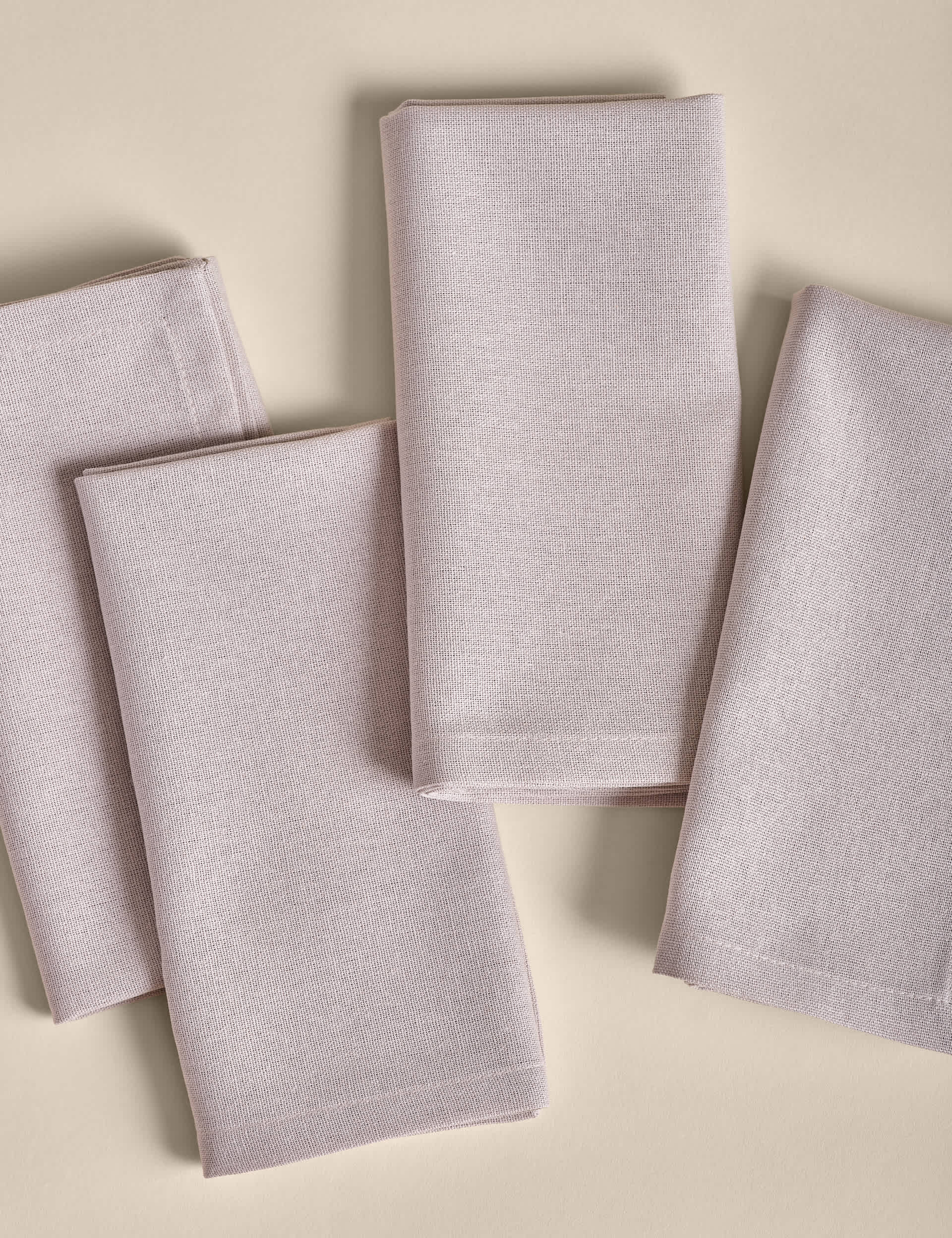 Set of 4 Pure Cotton Napkins | M&S Collection | M&S IE