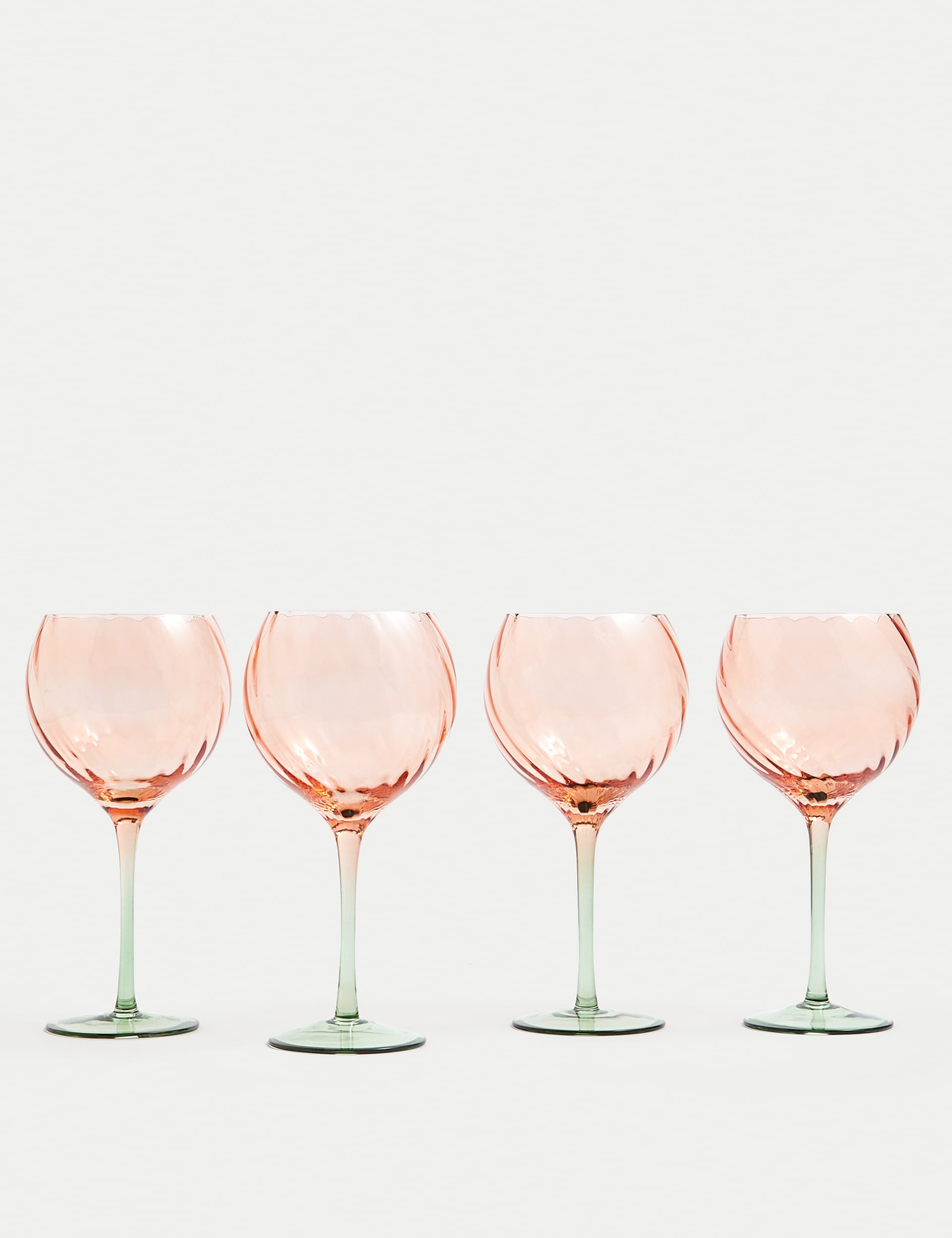 Set of 4 Two Tone Gin Glasses