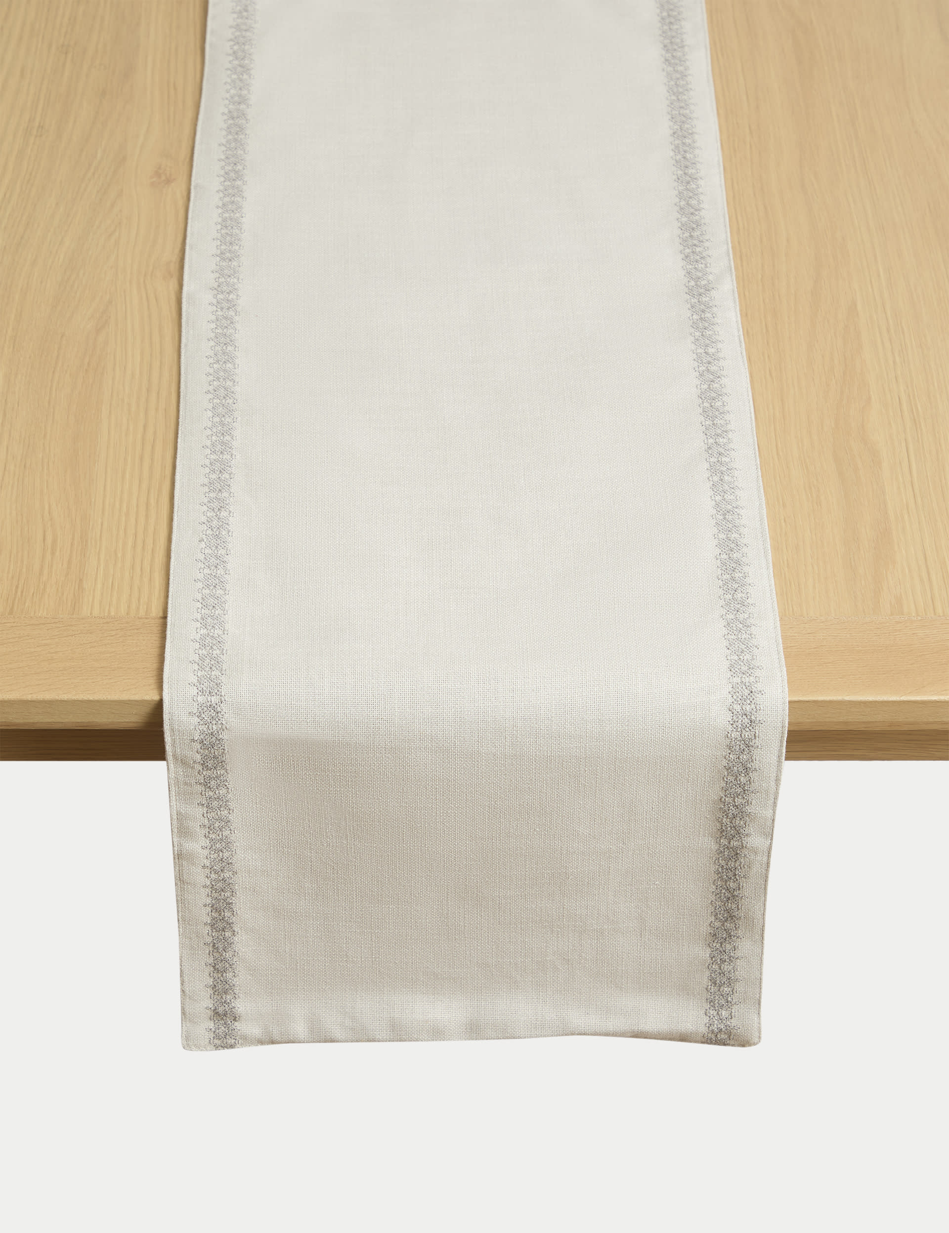 Pure Cotton Embroidered Table Runner