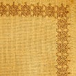 Set of 4 Pure Cotton Embroidered Napkins - ochre