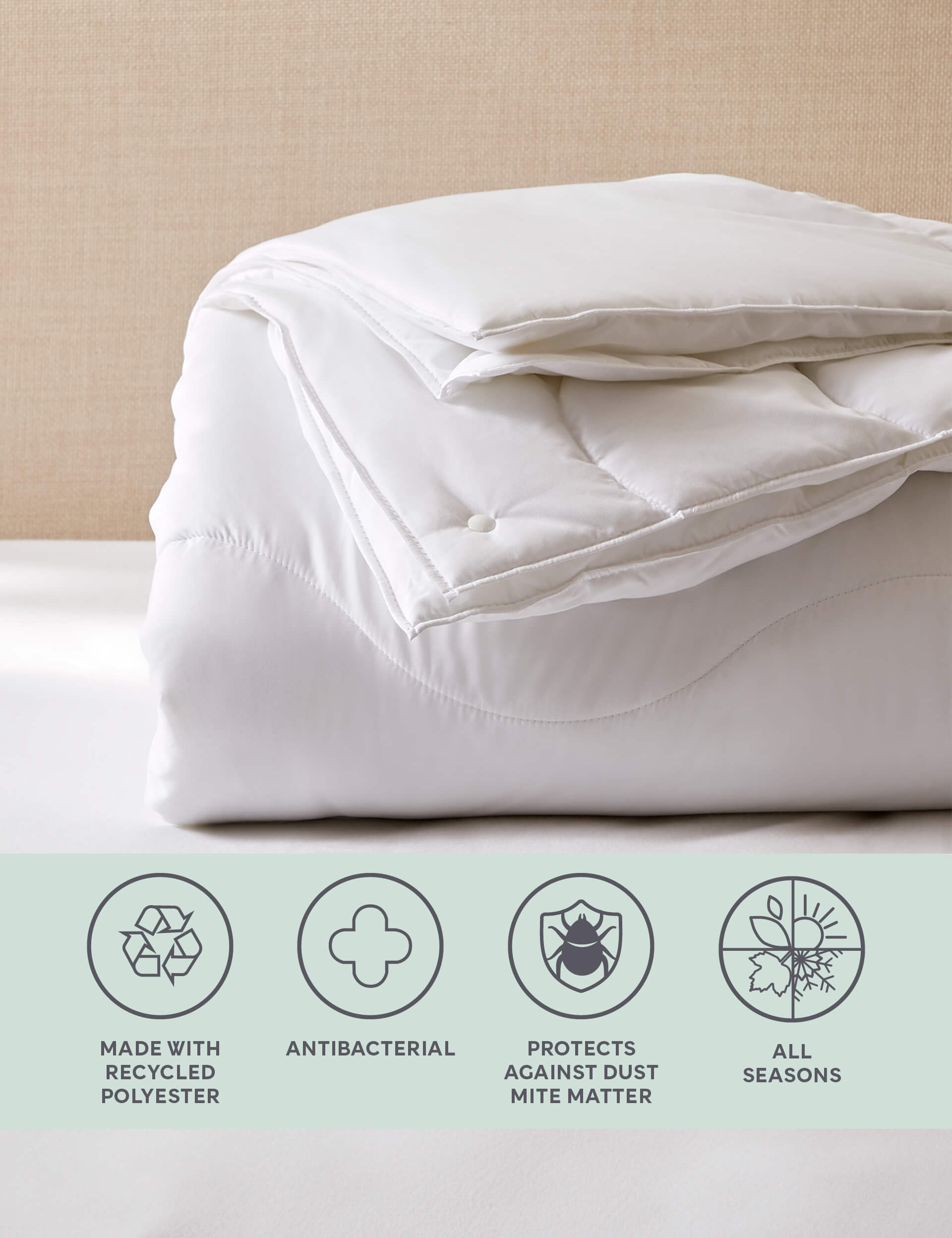 Anti Allergy Plus 13.5 All Seasons Tog Duvet | M&S Collection | M&S