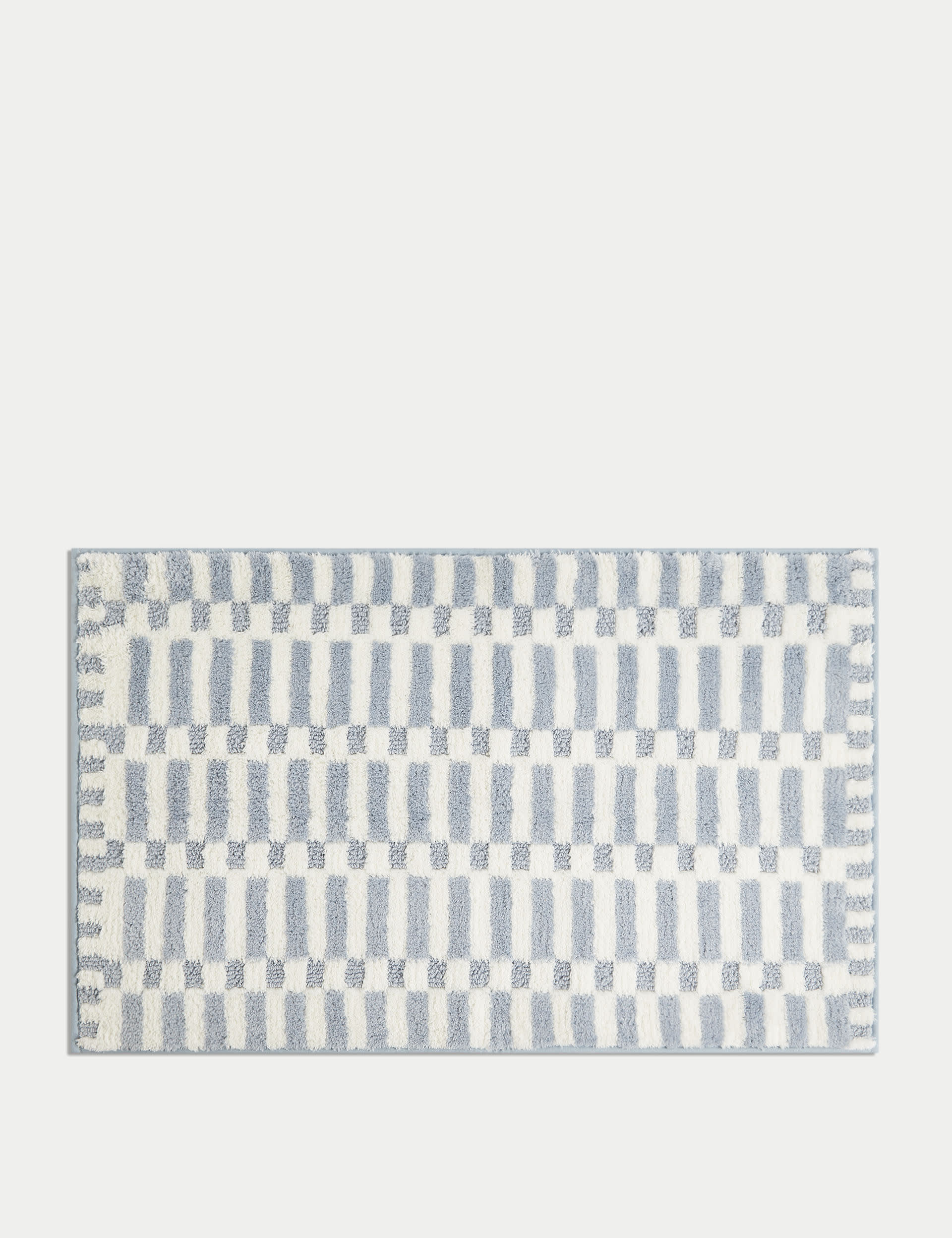 Cotton Blend Geometric Quick Dry Bath Mat