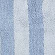 Pure Cotton Striped Bath Mat - powderblue