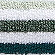 Pure Cotton Striped Towel - green