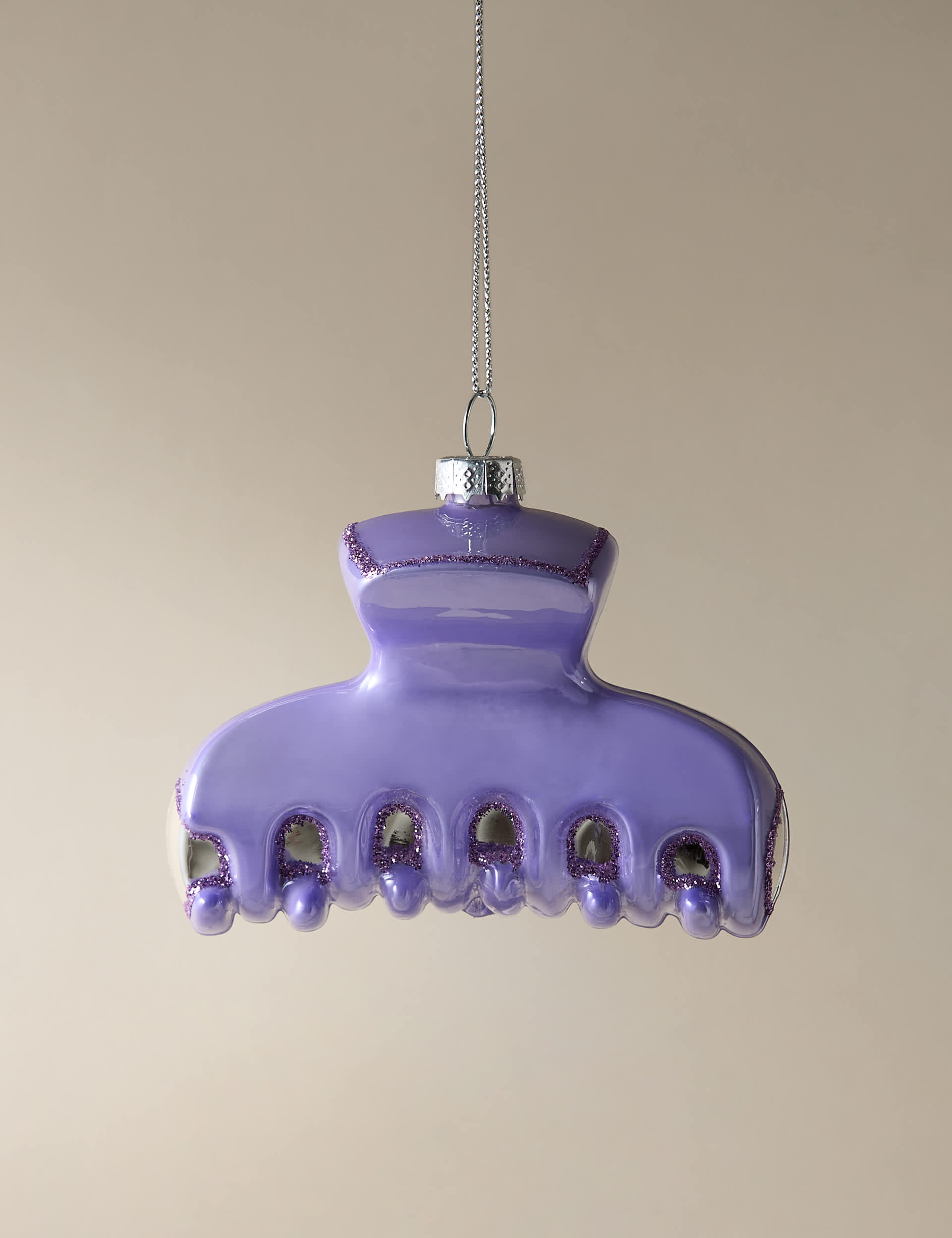 Glass Hanging Claw Clip Decoration | M&S Collection | M&S