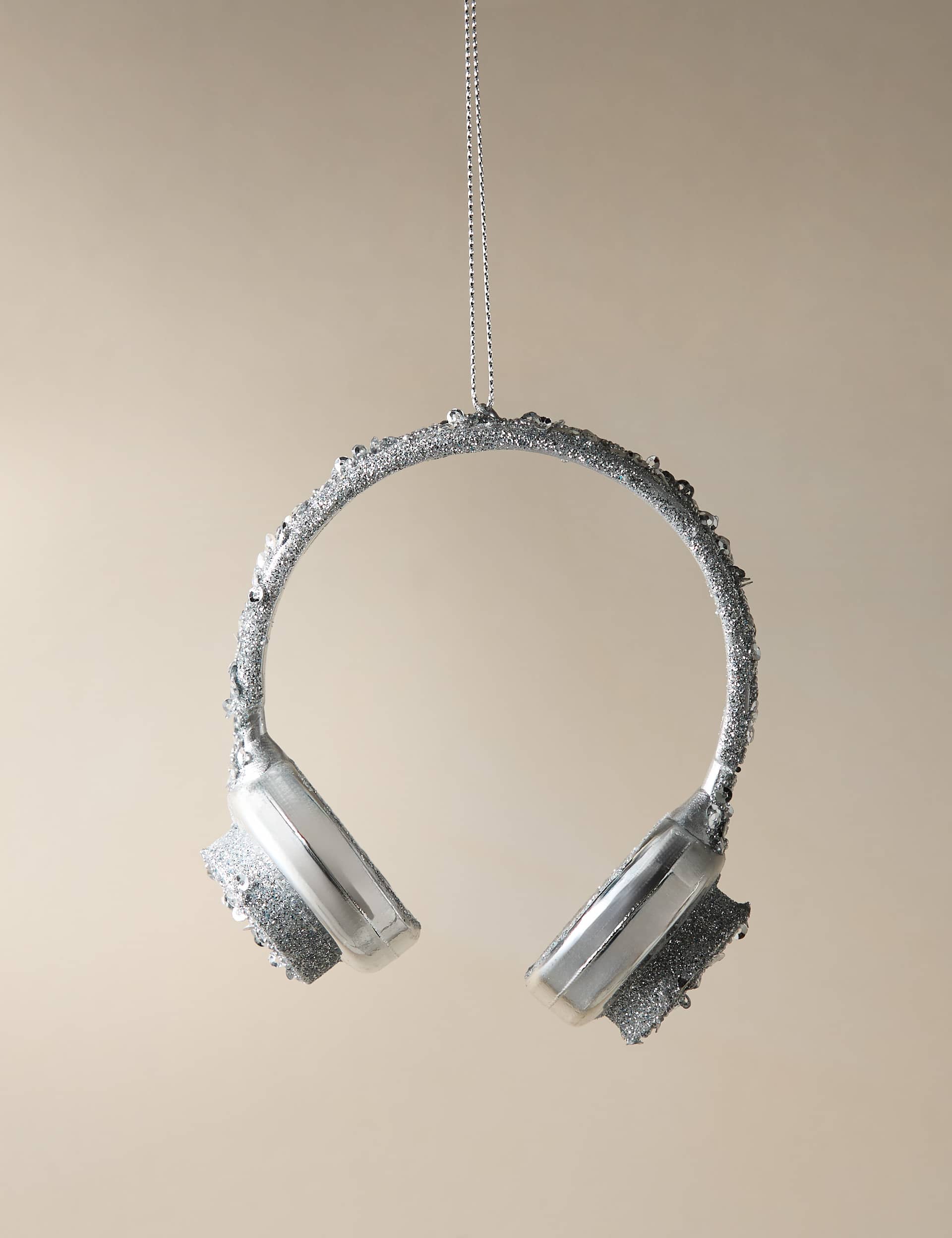 Glass Hanging Headphones Decoration | M&S Collection | M&S