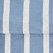 Pure Cotton Striped Lightweight Throw - blue