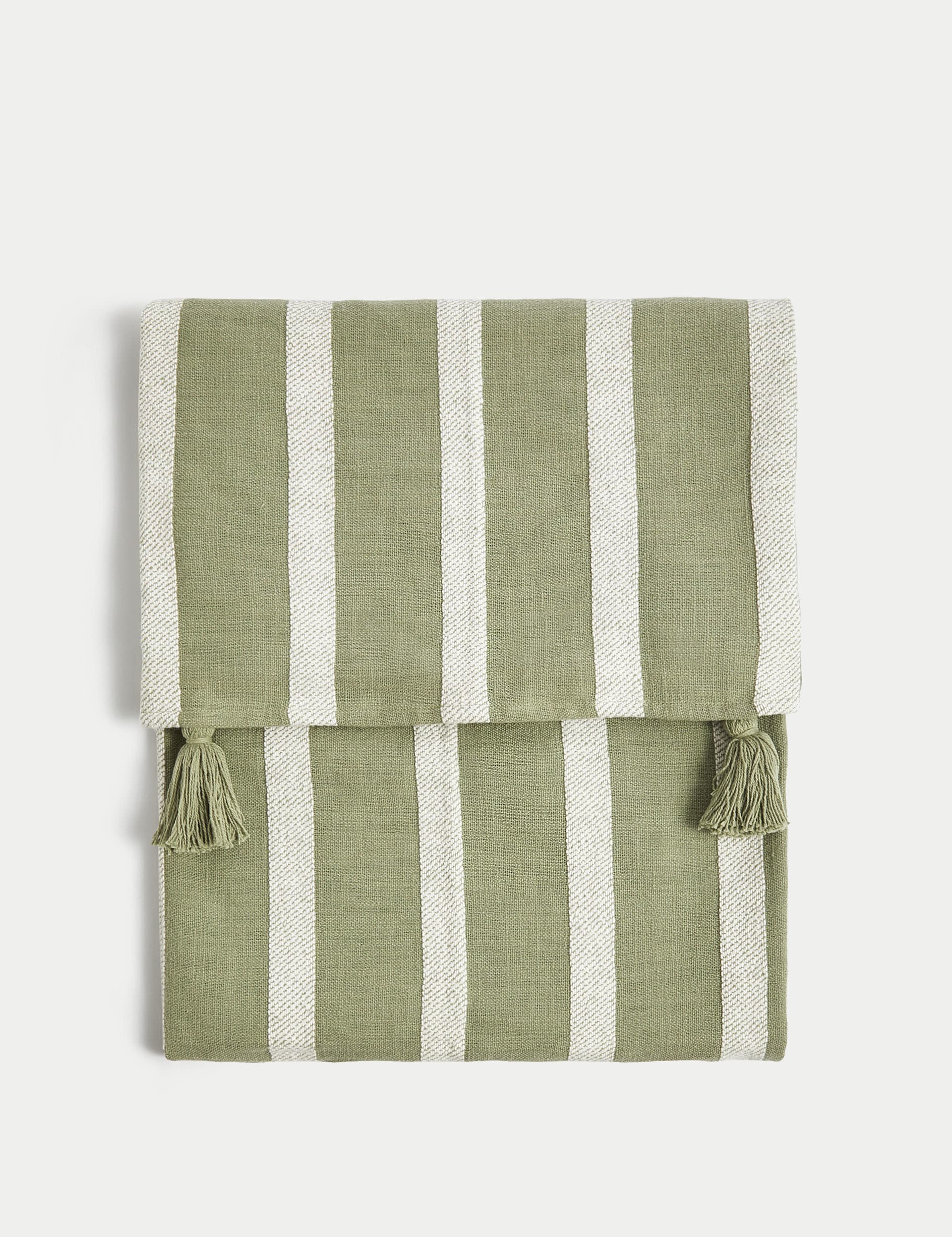 Pure Cotton Striped Lightweight Throw