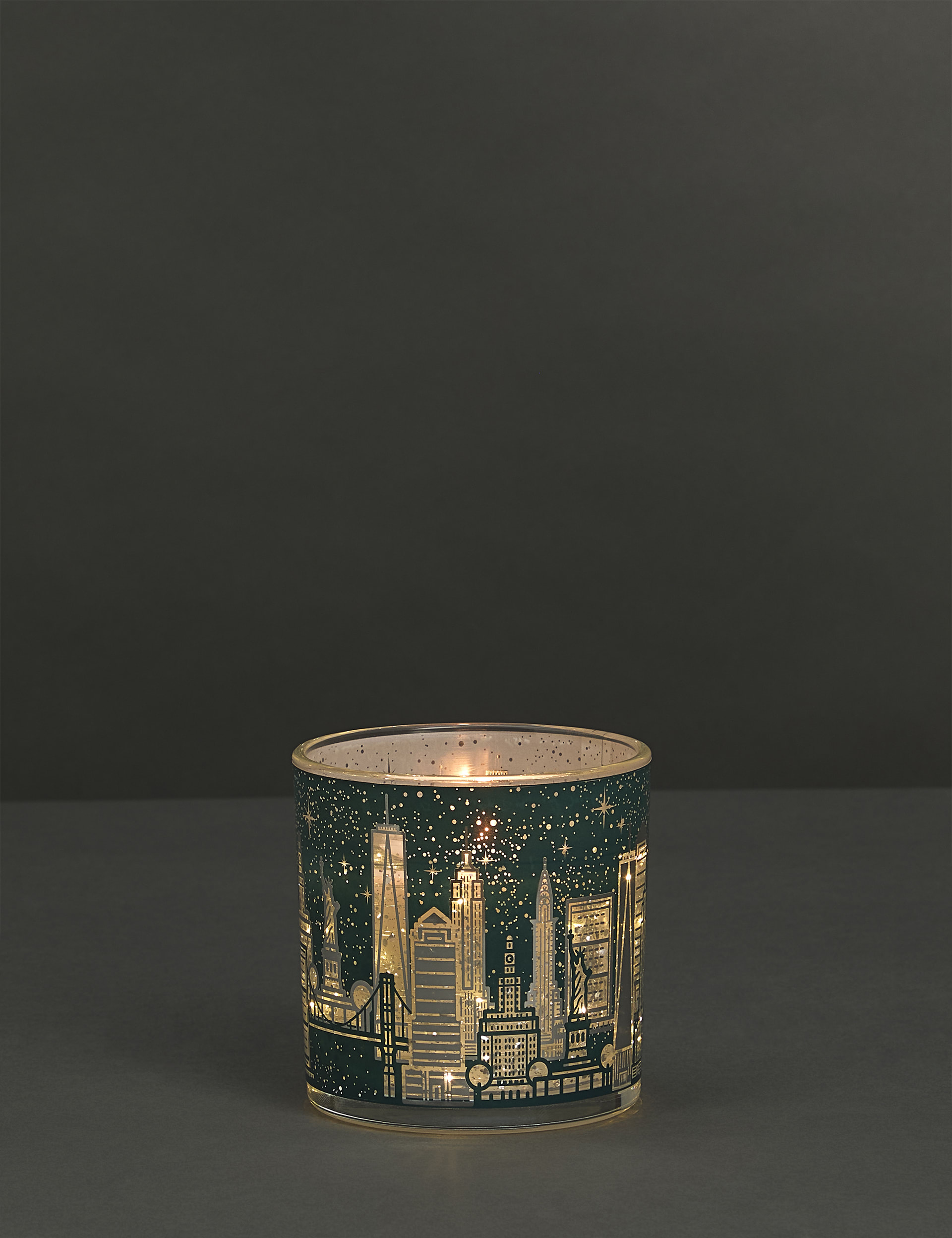 New York Light Up Scented Candle Marks & Sparkle™ M&S