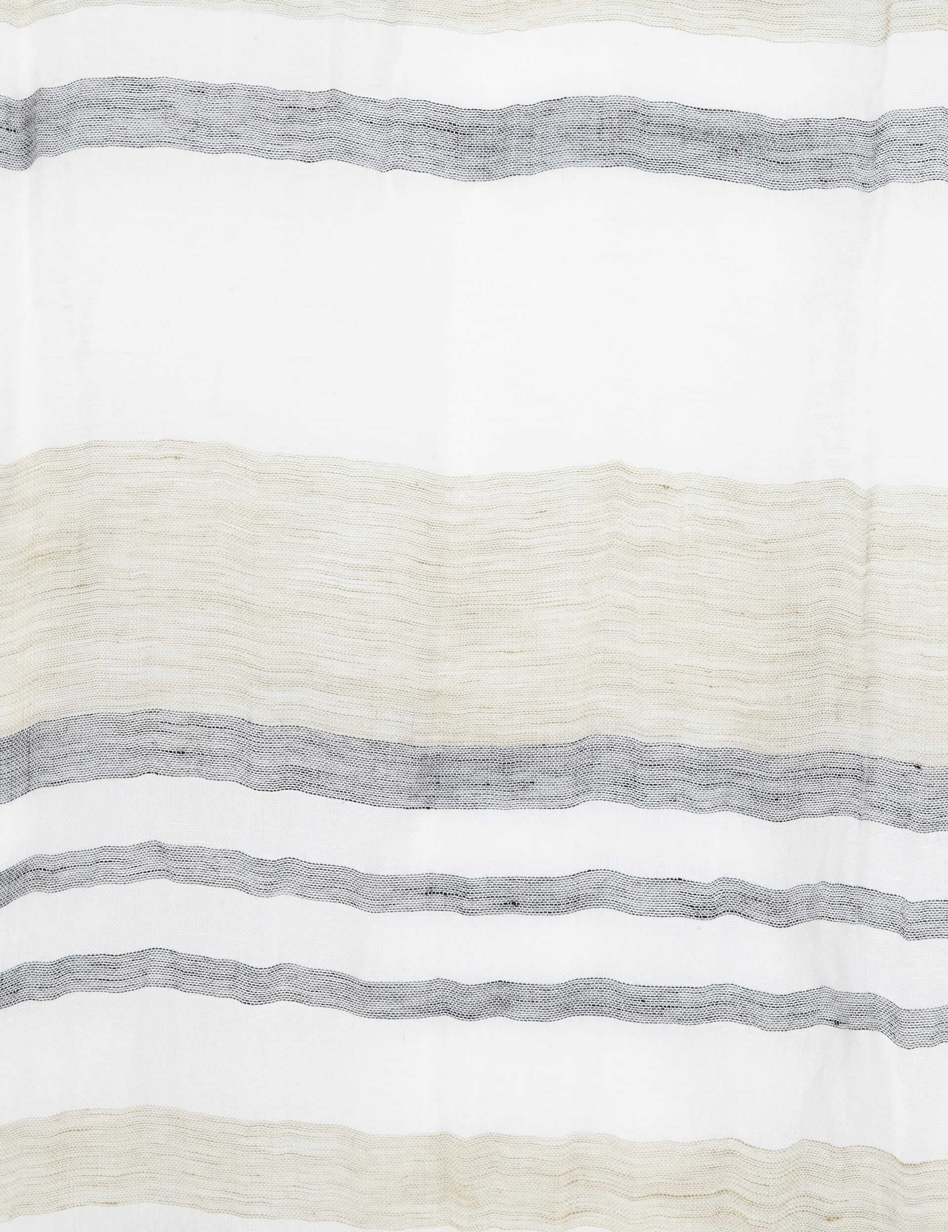 Linen Blend Lightweight Beaded Striped Scarf with Modal Image 2 of 3