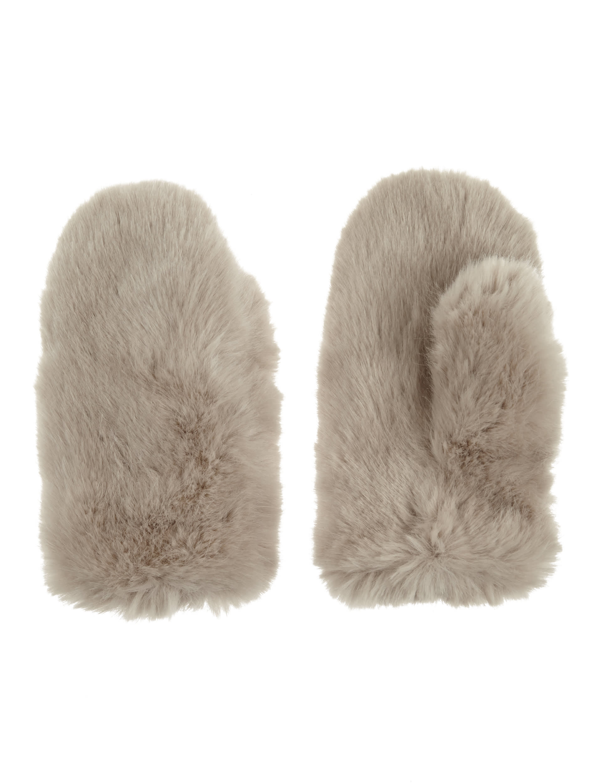 Faux Fur Mittens Image 1 of 1