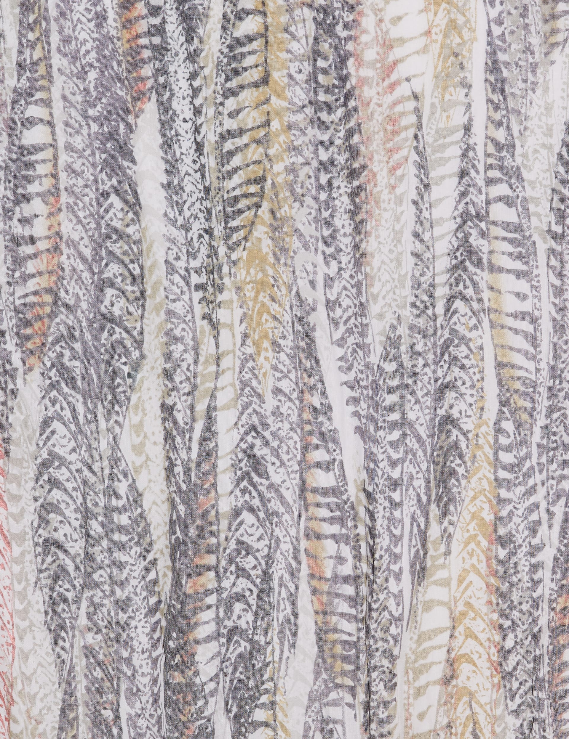 Modal Blend Tribal Feather Print Scarf Image 2 of 3