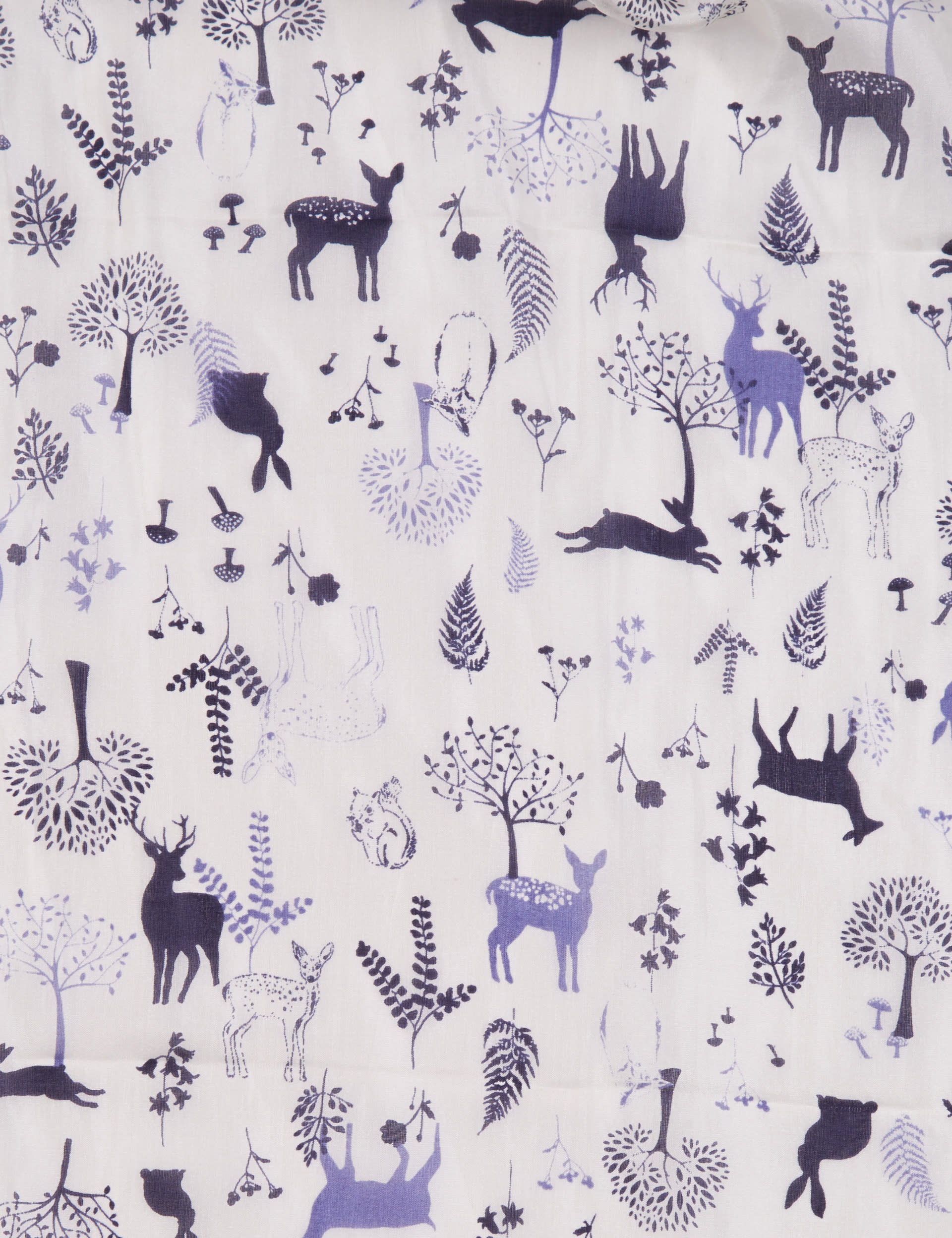 Pure Silk Animals Print Scarf Image 2 of 3