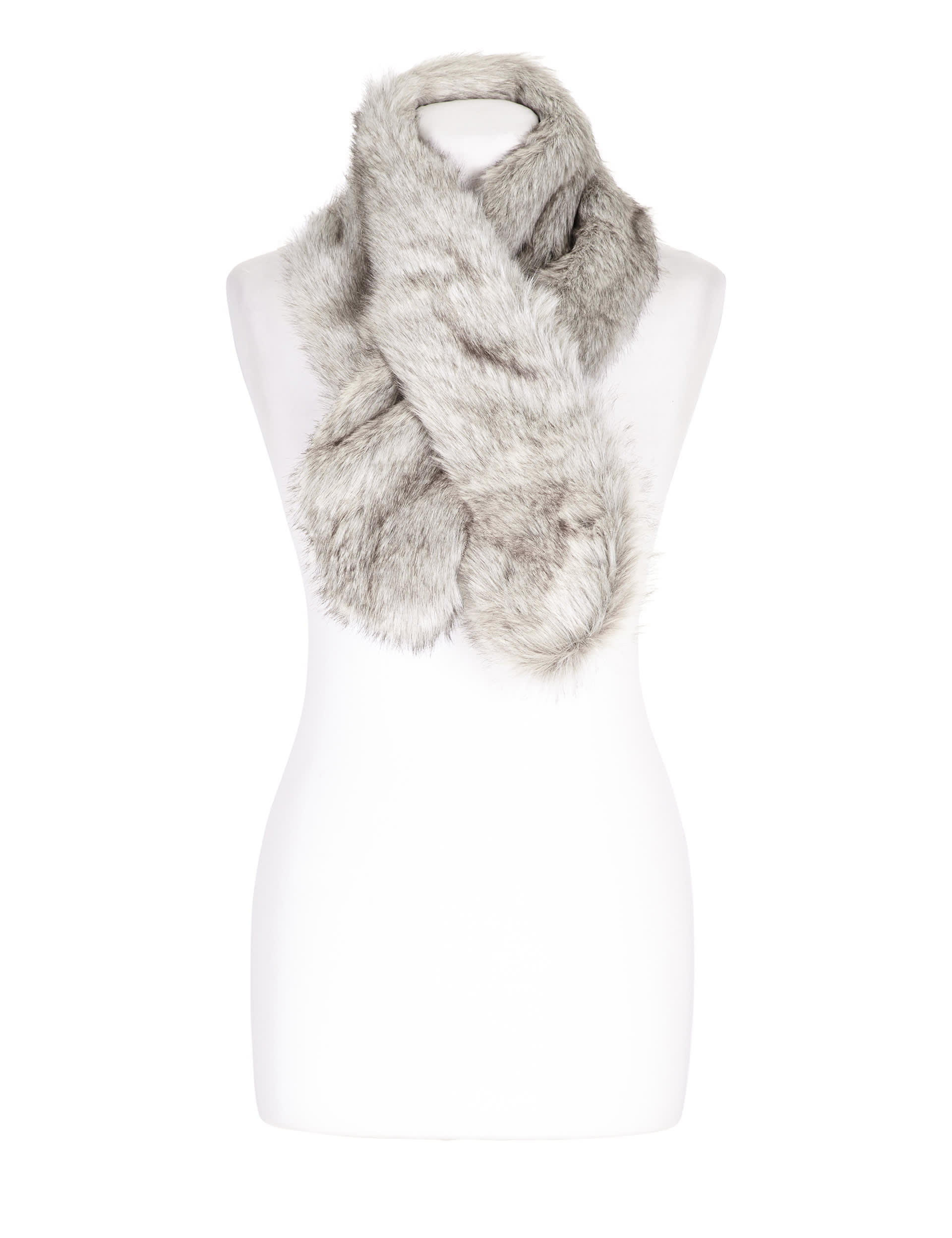 Faux Fur Slot Through Scarf Image 2 of 3