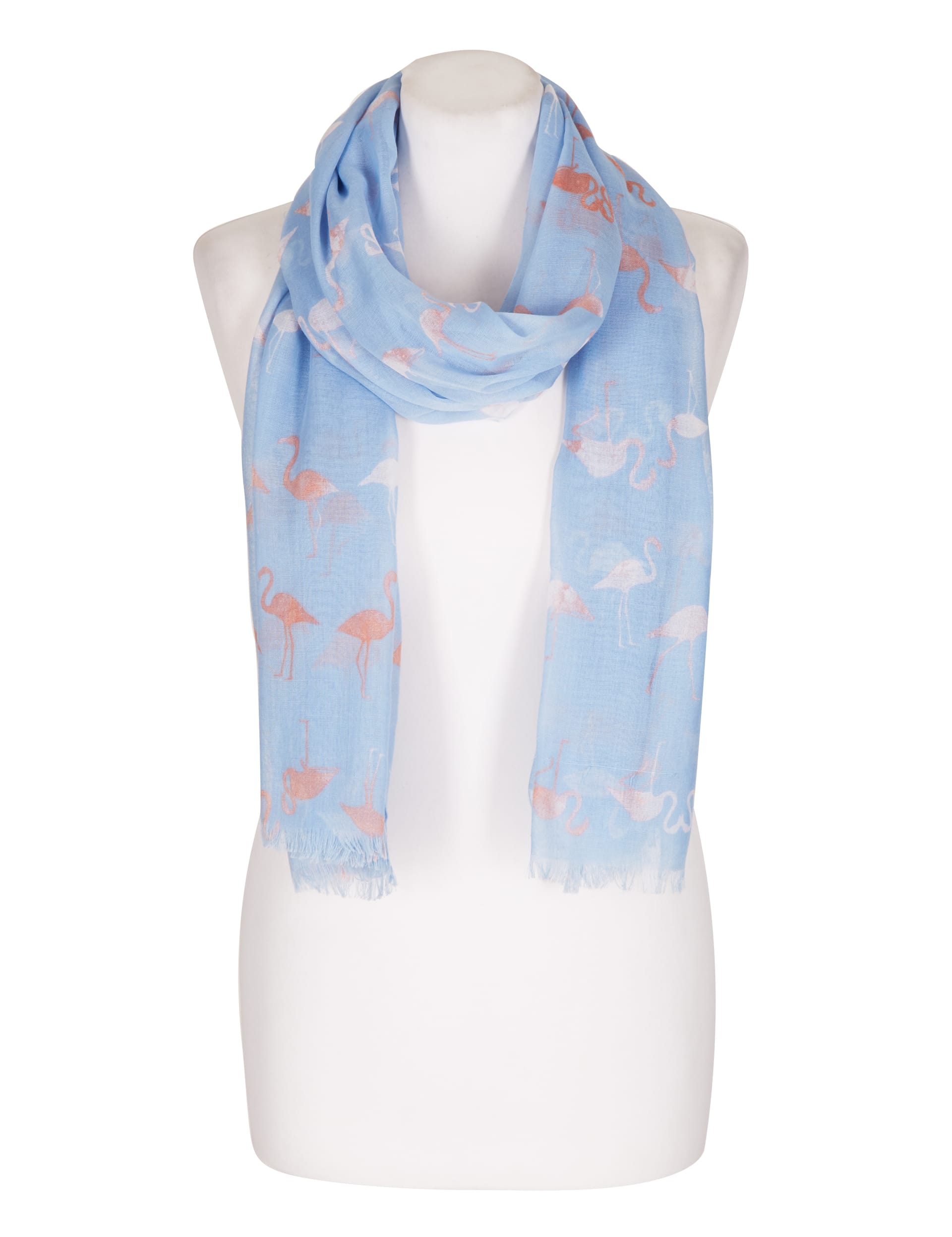 Flamingo Print Scarf Image 2 of 3