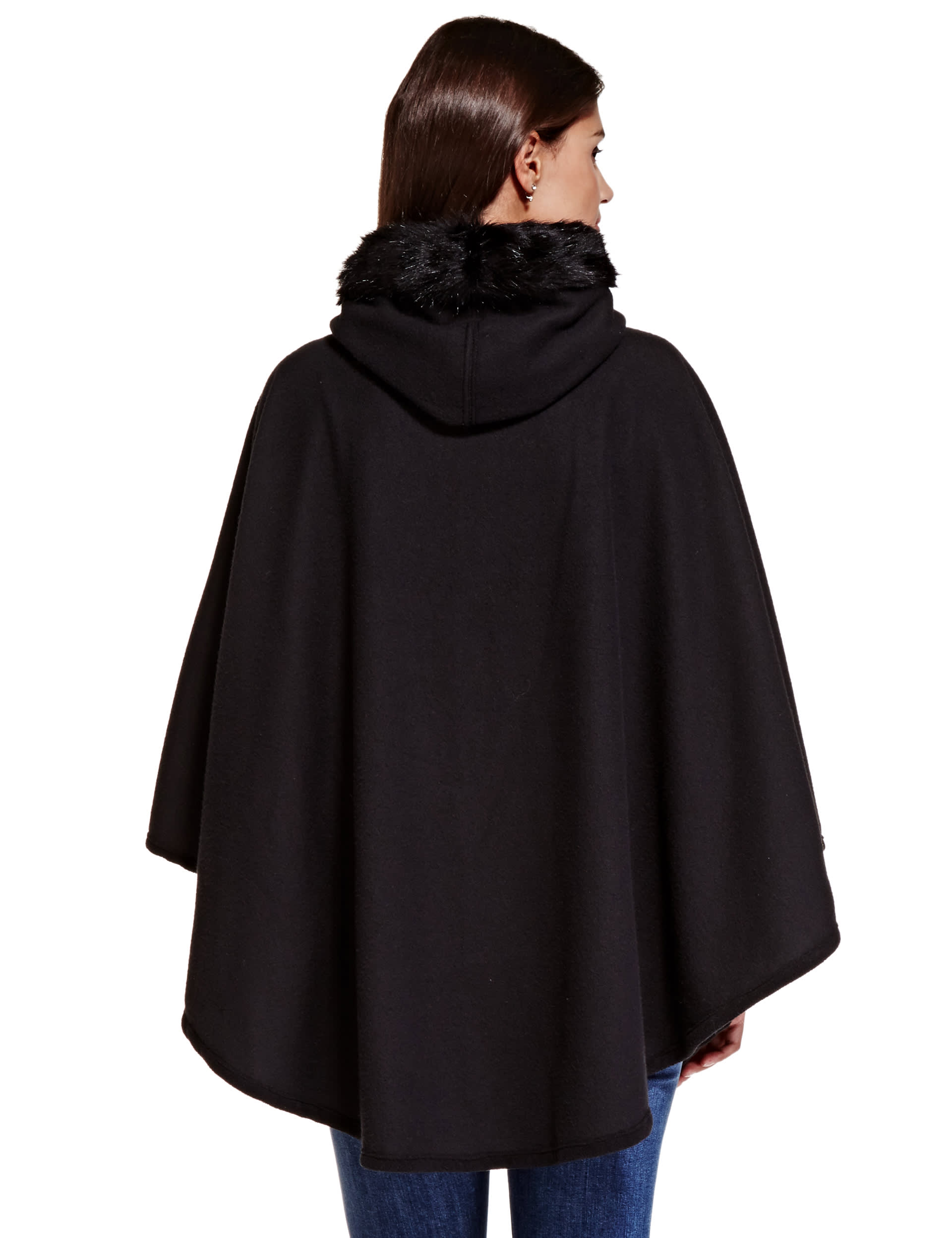 Faux Fur Hooded Wrap Image 2 of 3