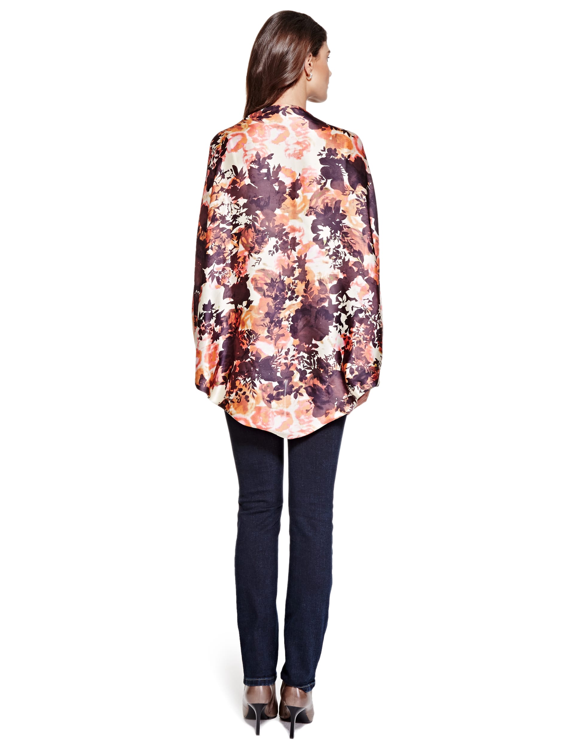 Silhouette Rose Print Wrap Image 2 of 5