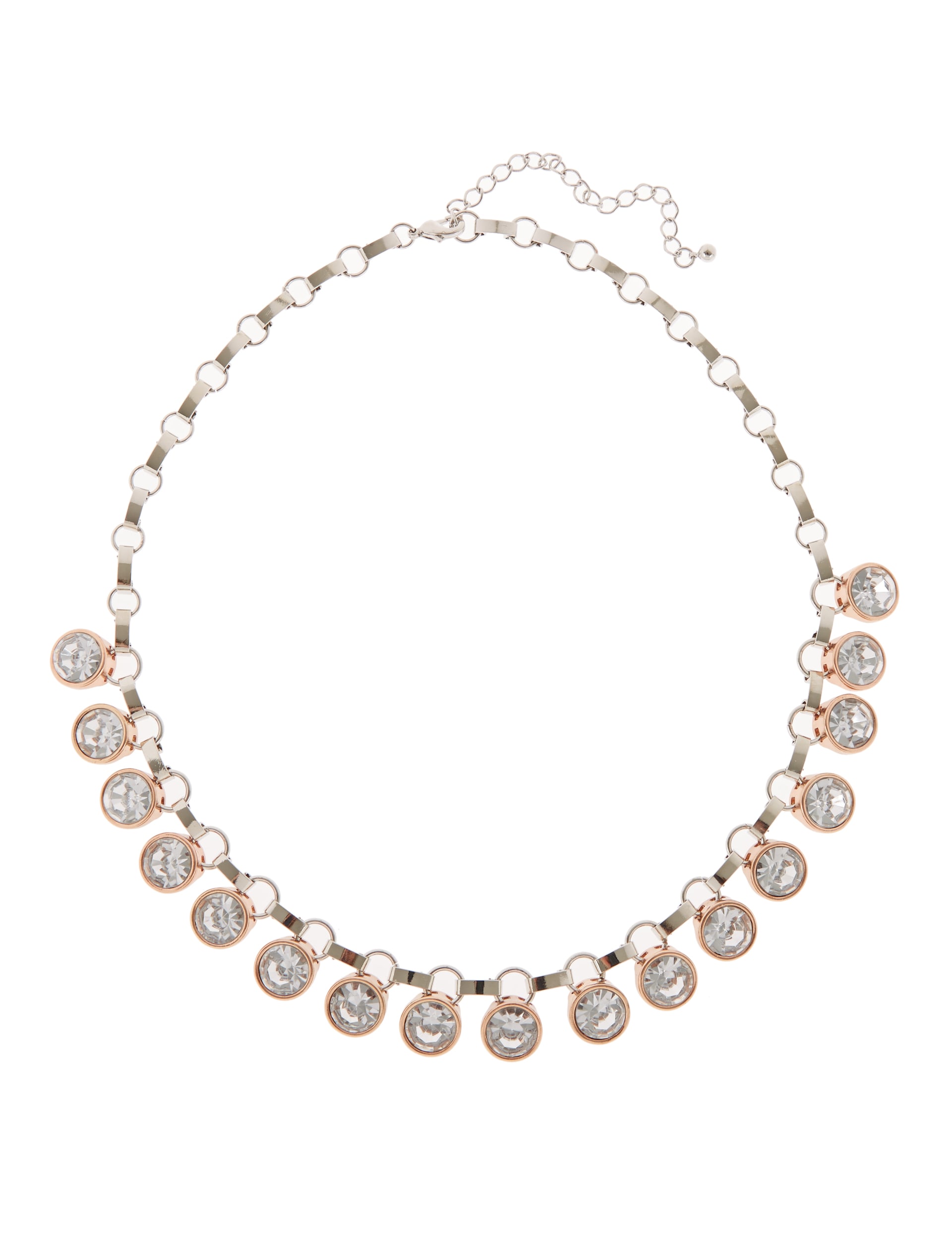 Diamanté Sparkle Stud Necklace Image 1 of 1