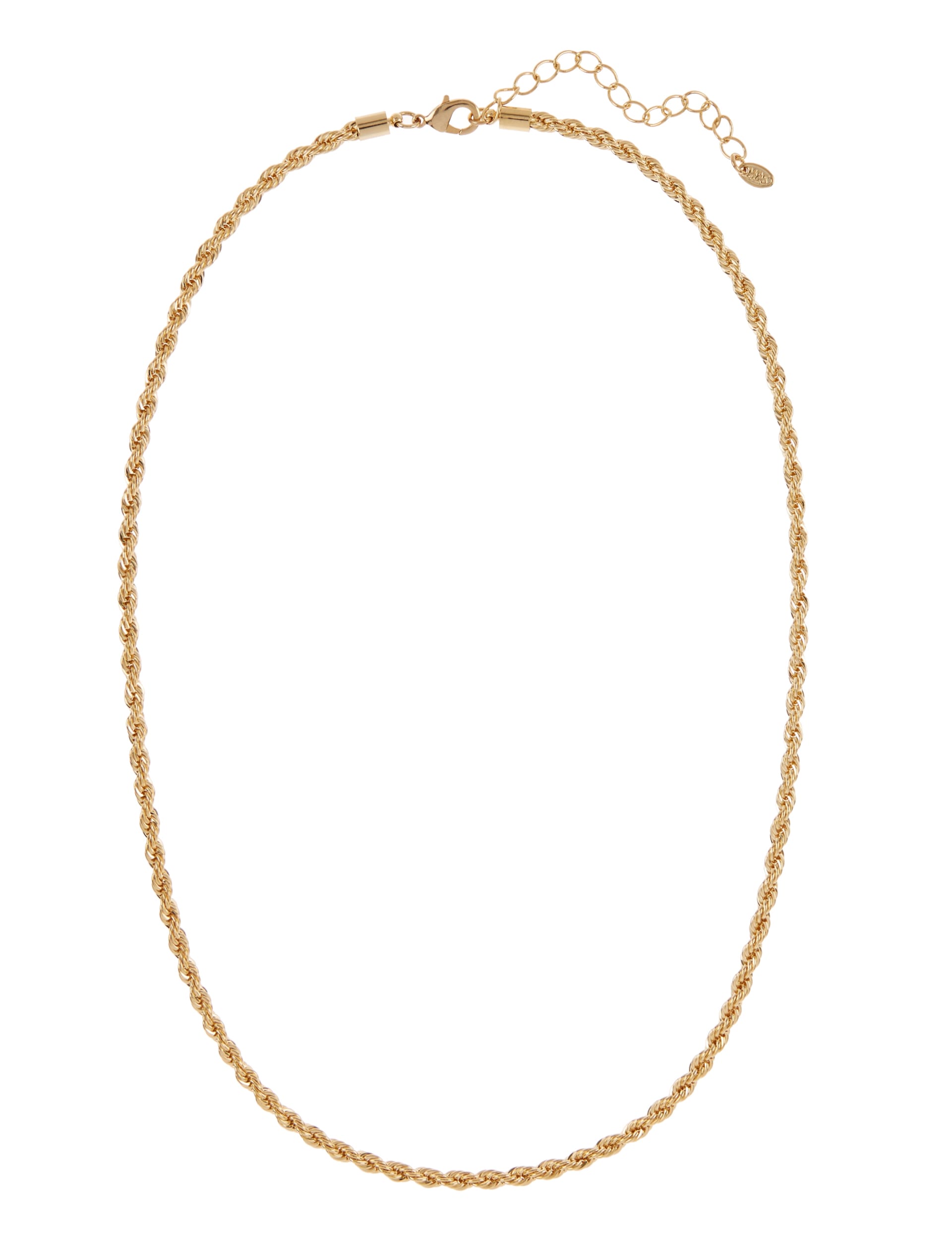 Gold Plated Twisted Chain Necklace Image 1 of 2