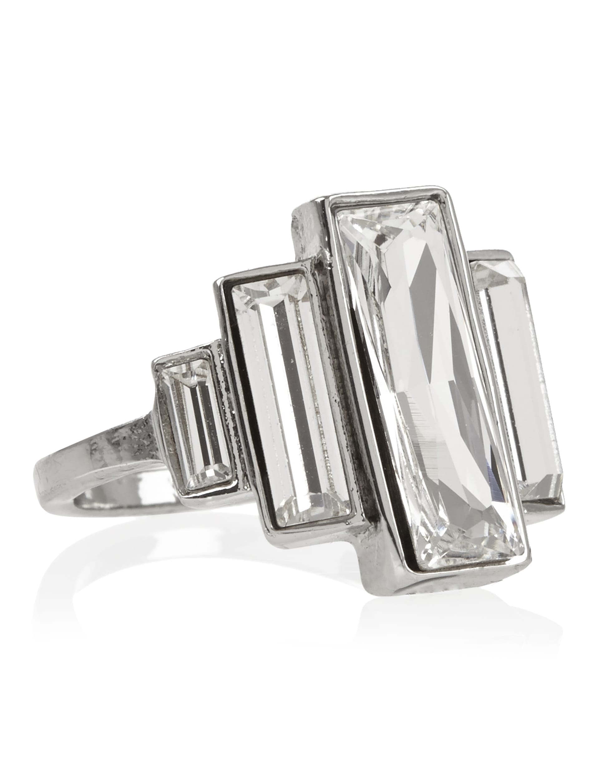 Baguette Ring MADE WITH SWAROVSKI® ELEMENTS Image 1 of 1