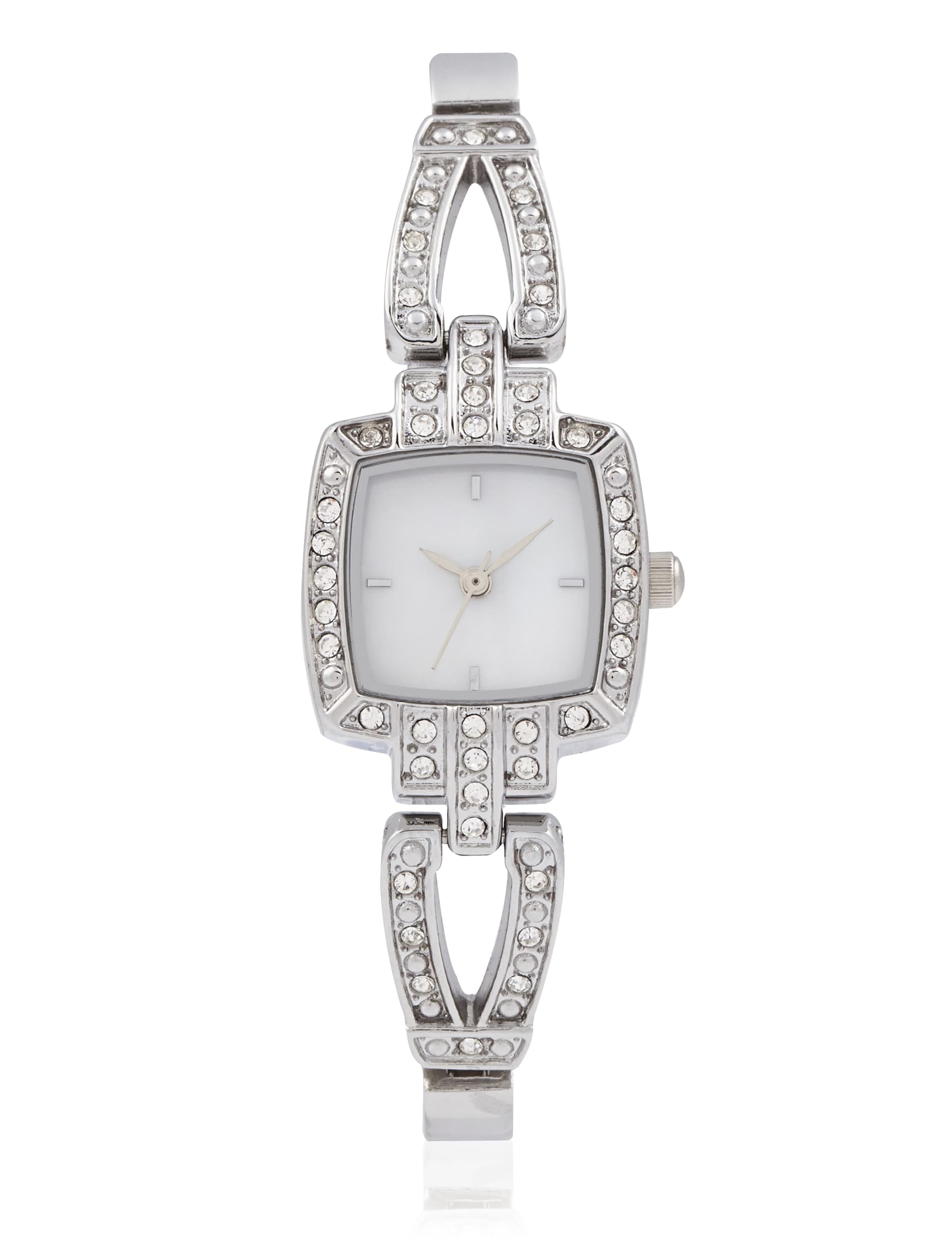 Vintage Style Square Face Analogue Bracelet Watch Image 1 of 2