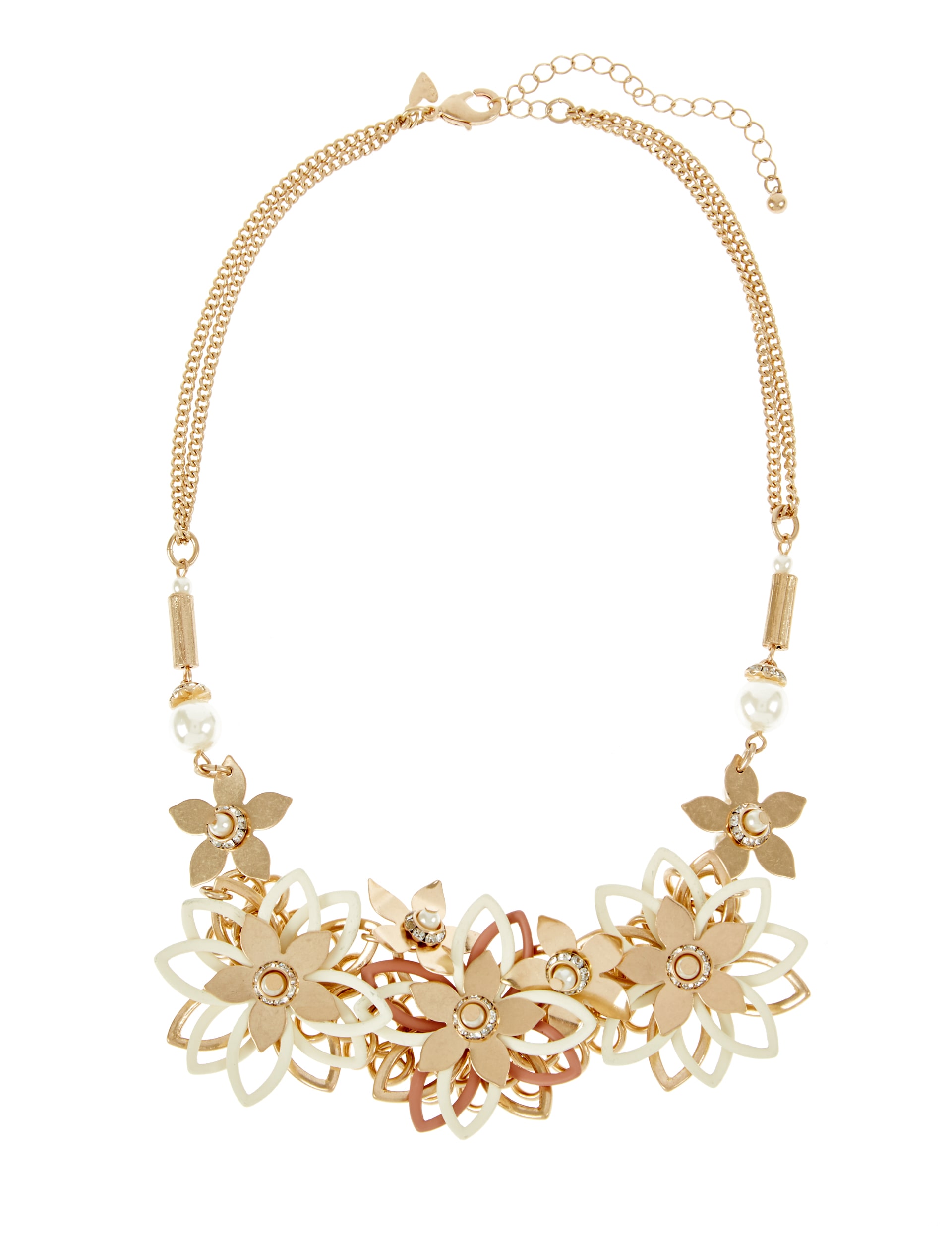 Geisha Floral Diamanté Necklace Image 1 of 1