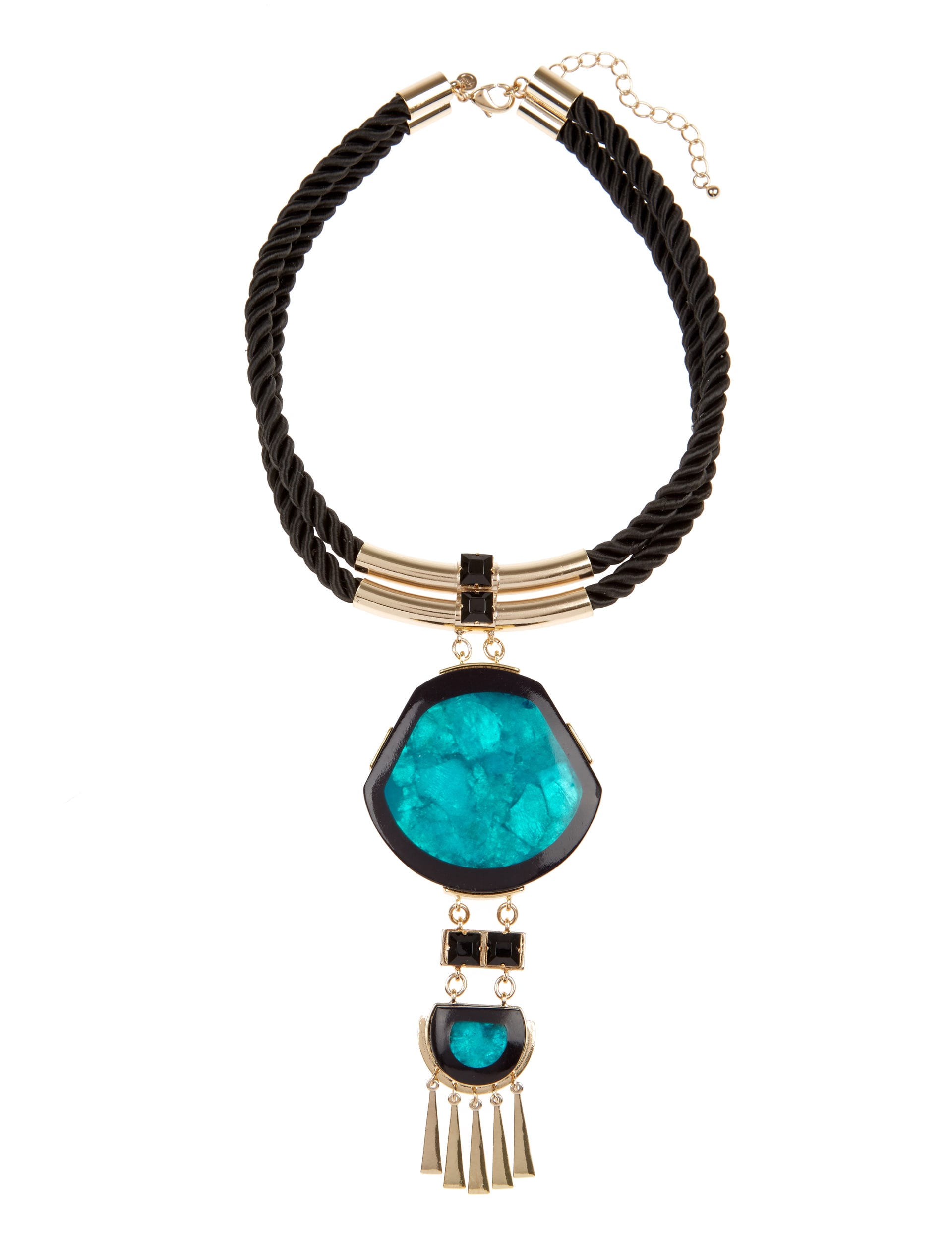 Tribal Tube Pendant Necklace Image 1 of 1