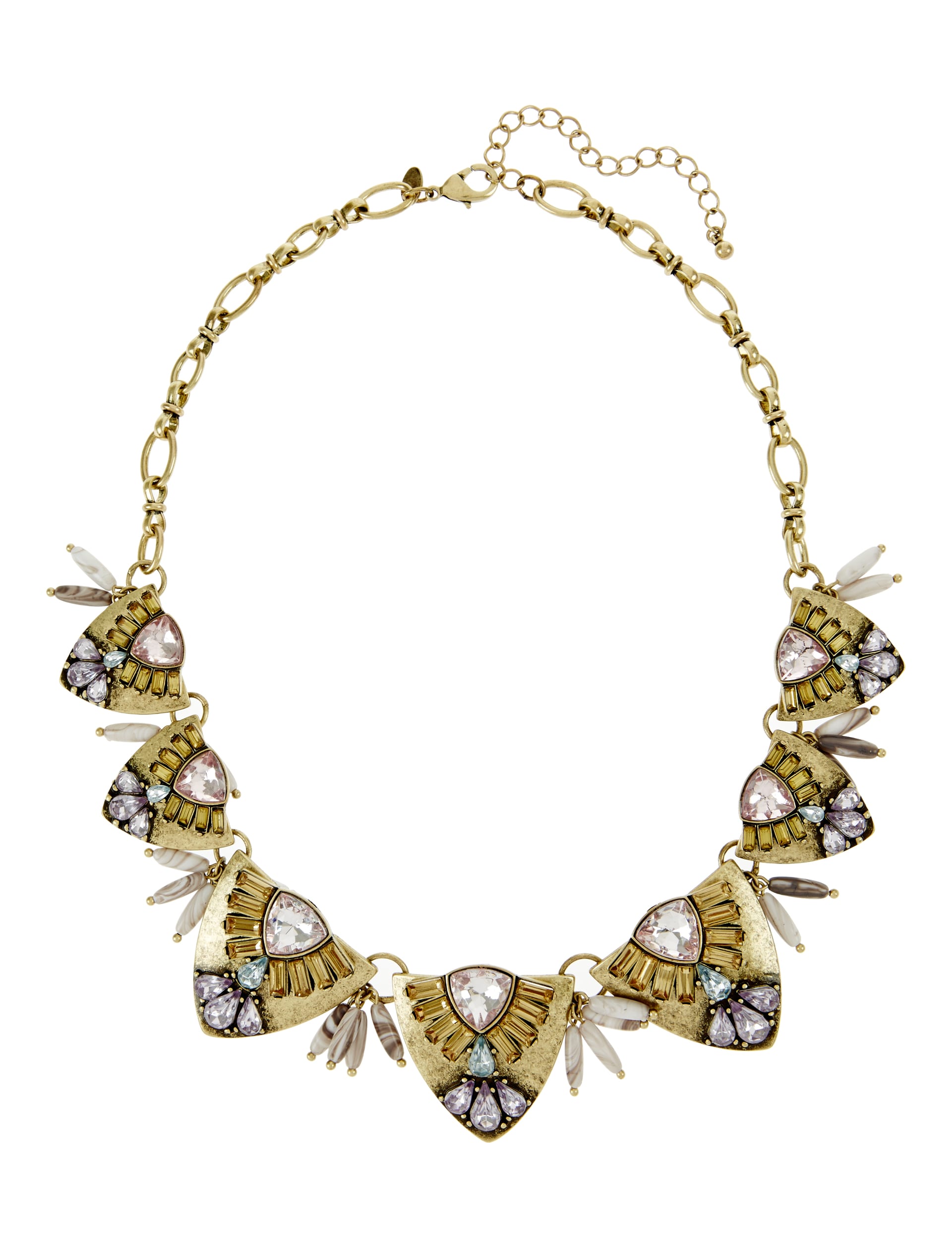 Diamanté & Jewel Embellished Collar Necklace Image 1 of 1