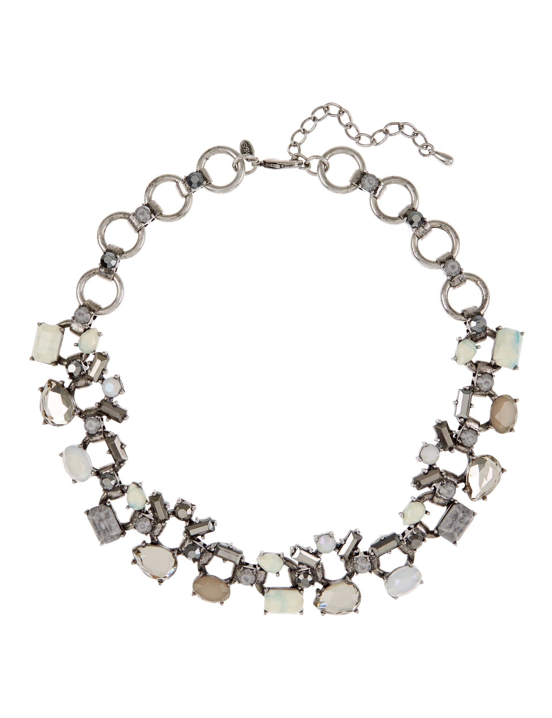Ring Assorted Stone Set Collar Necklace Image 1 of 1