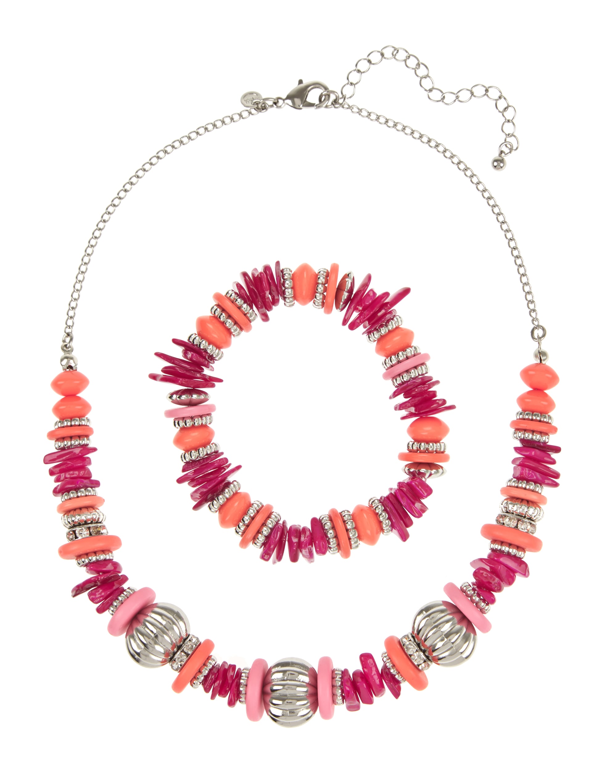 Stacker Chip Necklace & Bracelet Set Image 1 of 1