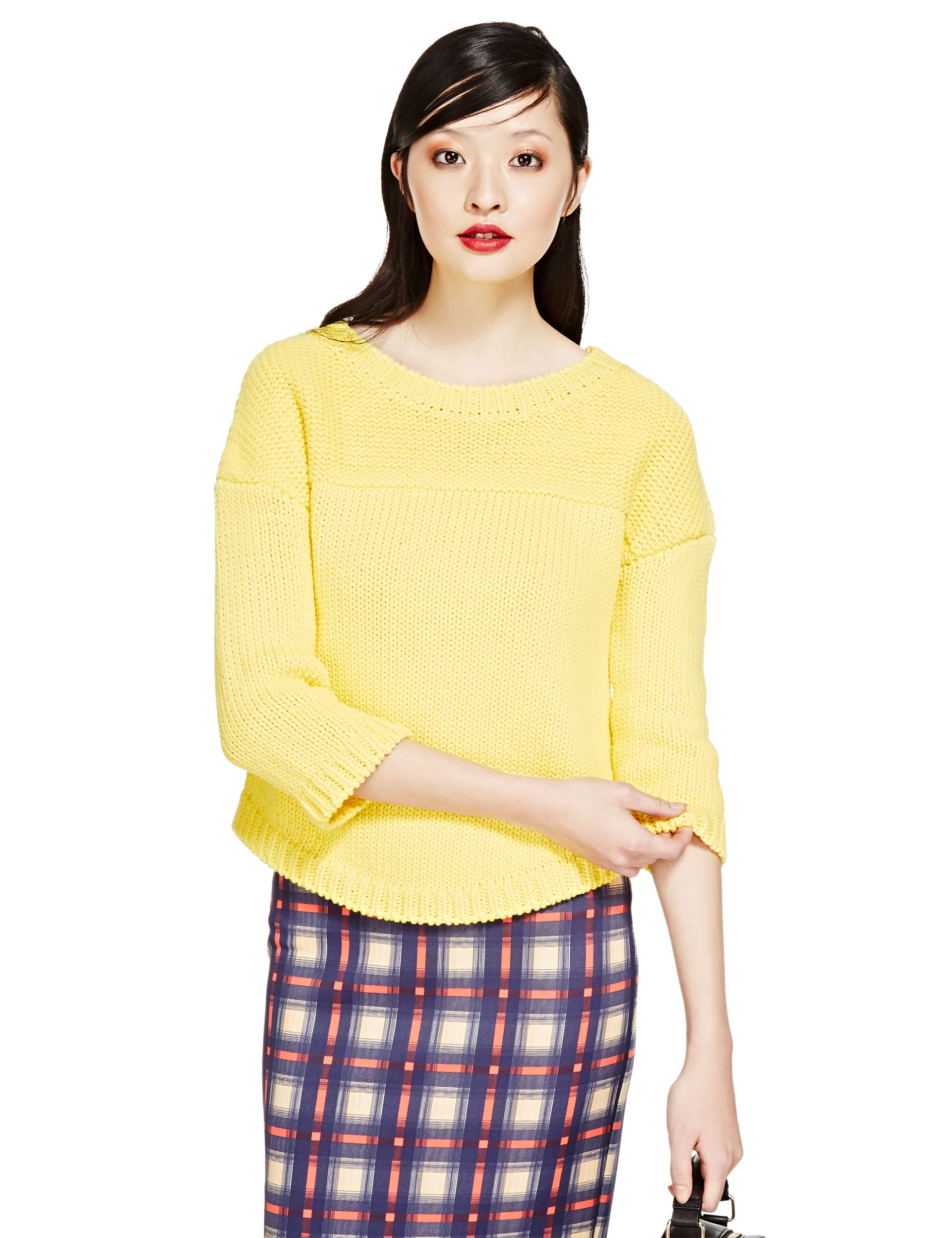 3/4 Sleeve Drop Shoulder Jumper Image 2 of 4