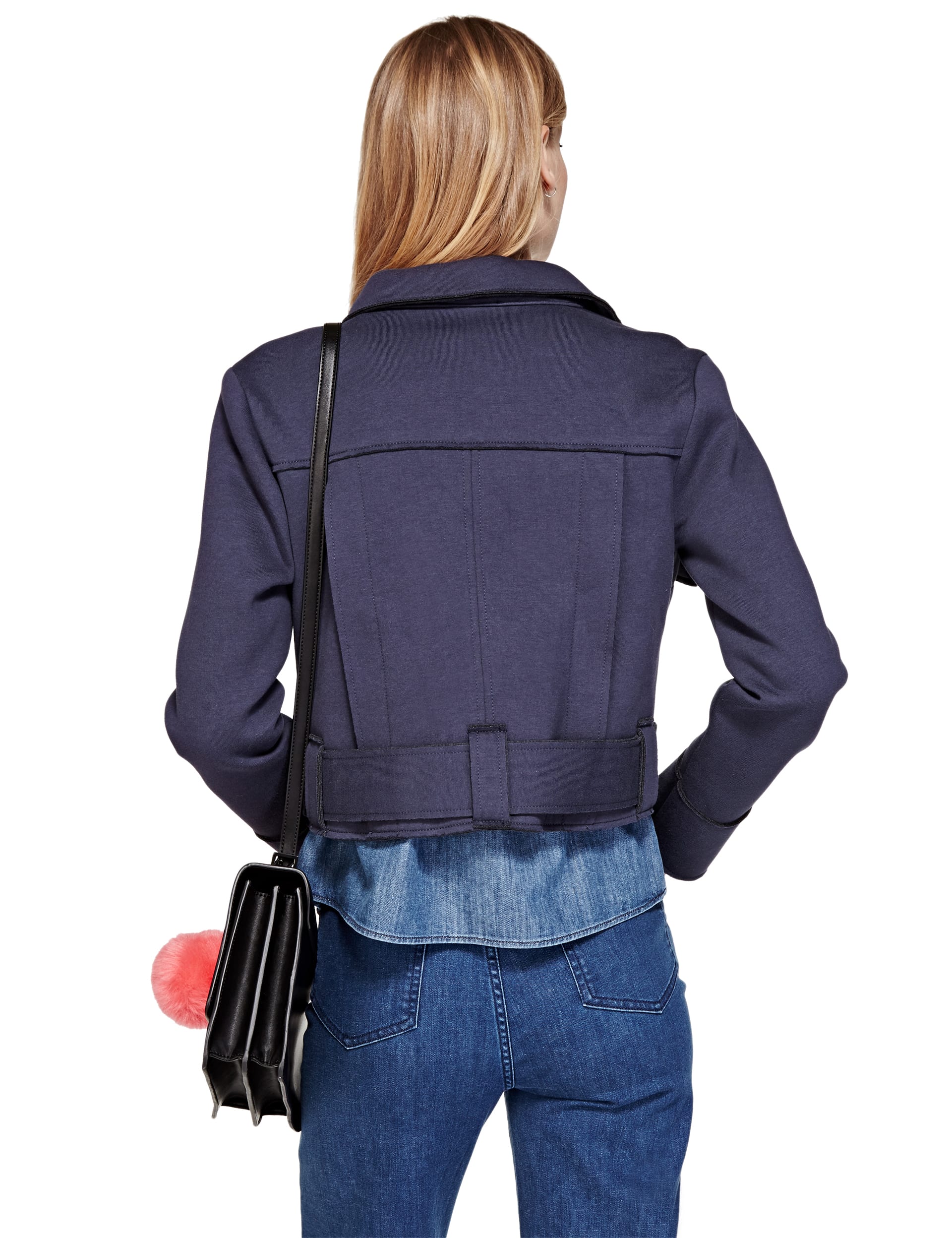 Cotton Rich Cropped Utility Jacket with Belt Image 2 of 4