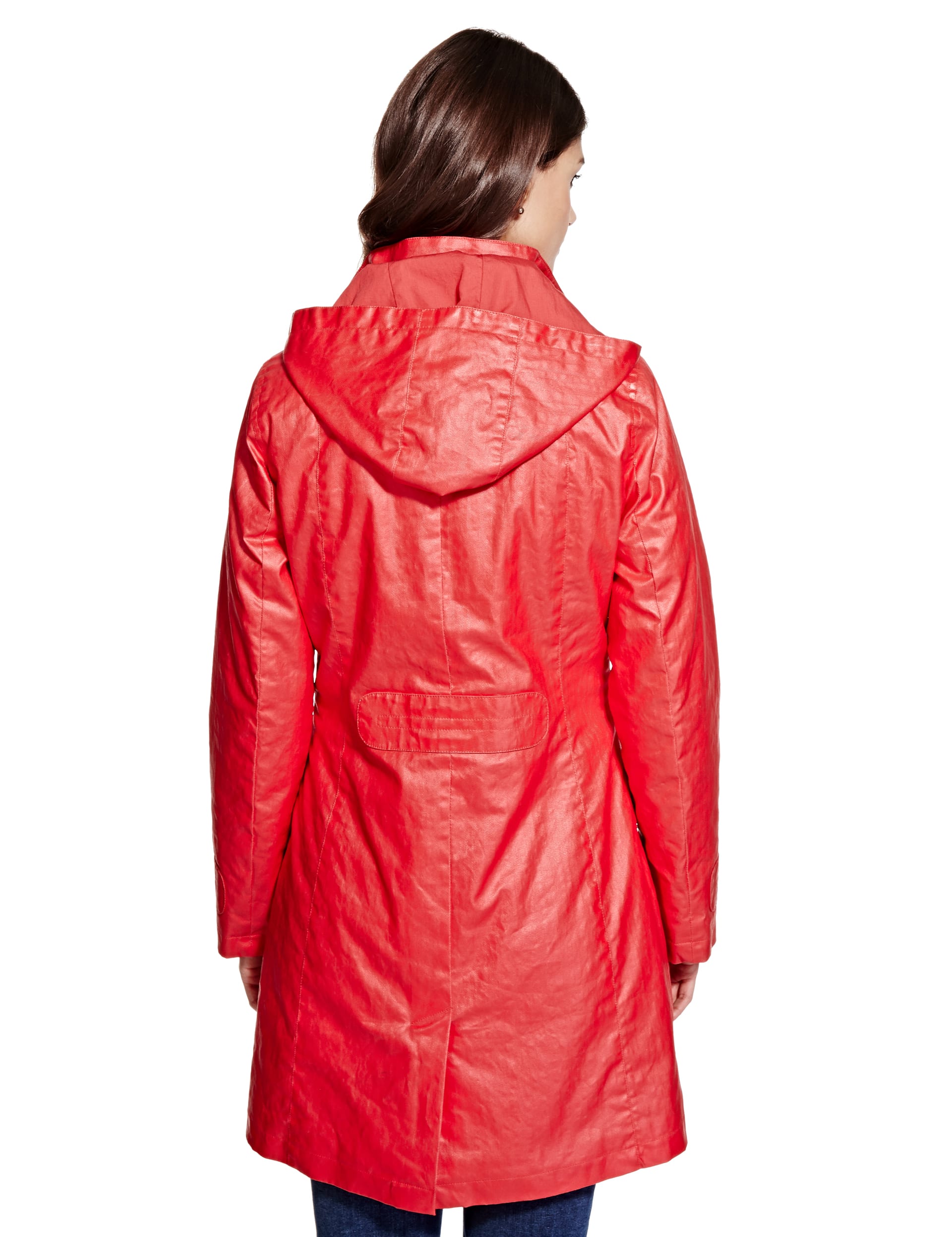 Pure Cotton Detachable Hood Padded Mac with Stormwear™ Image 2 of 6