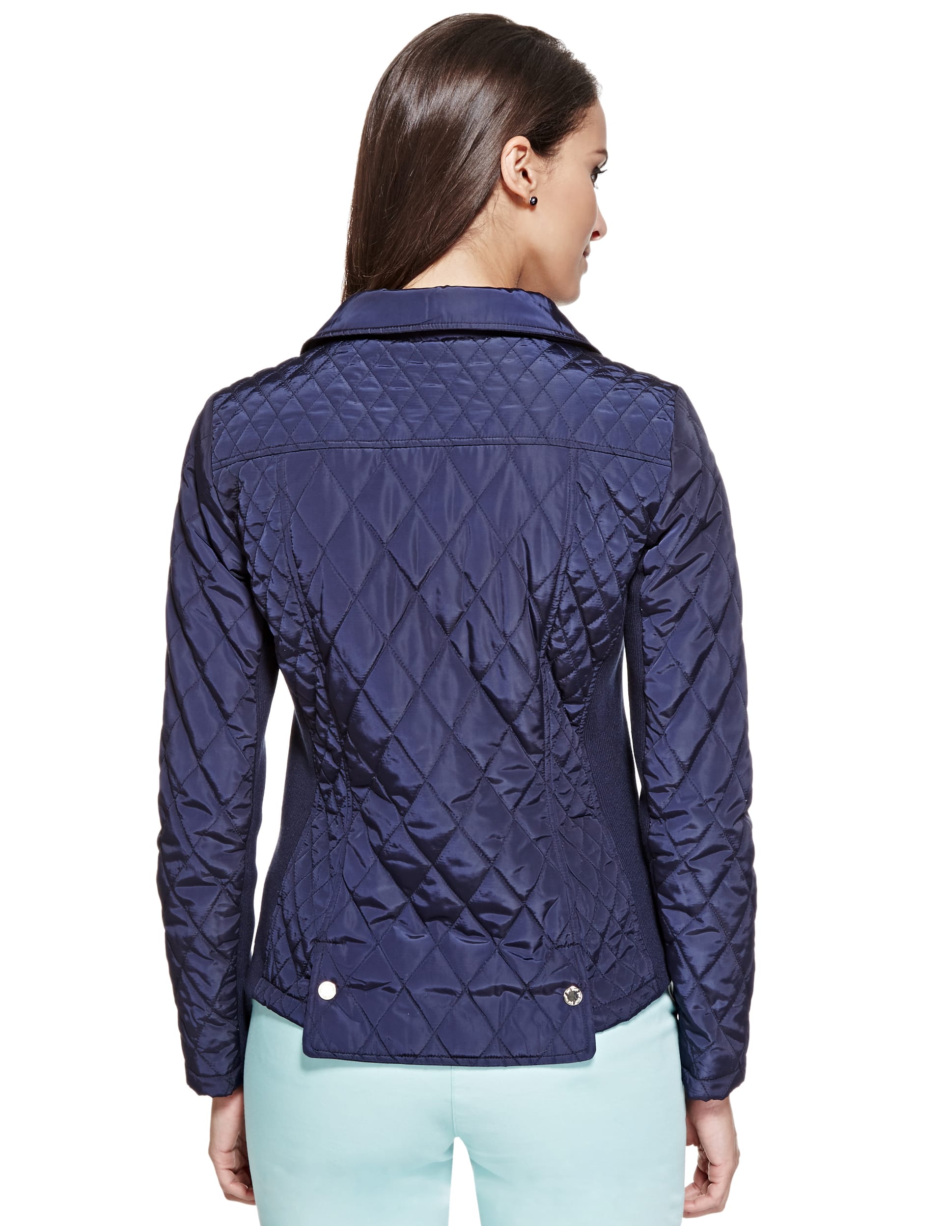 Quilted Padded Jacket with Stormwear Per Una M S