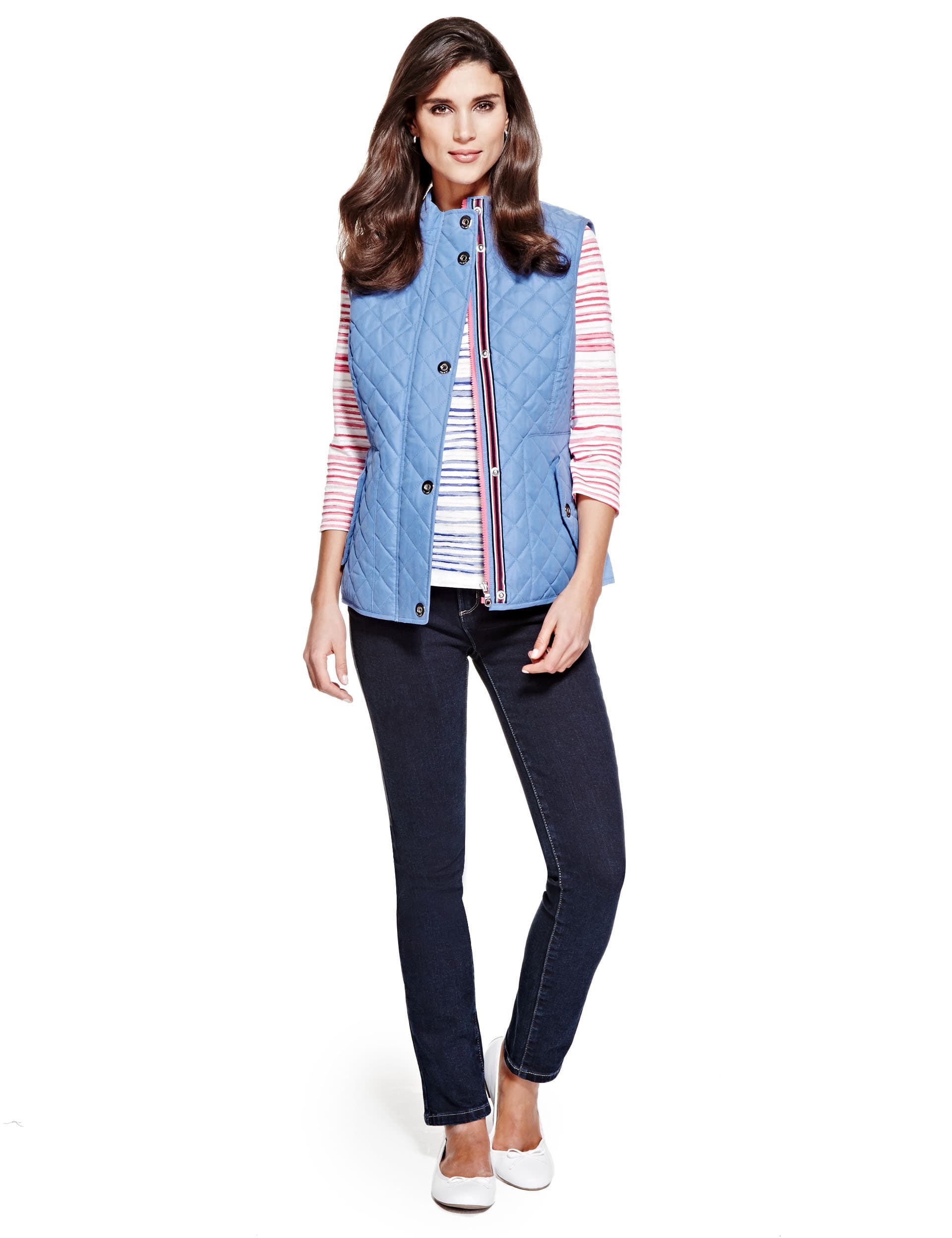 Rainbow Striped Burnout T-Shirt Image 2 of 6