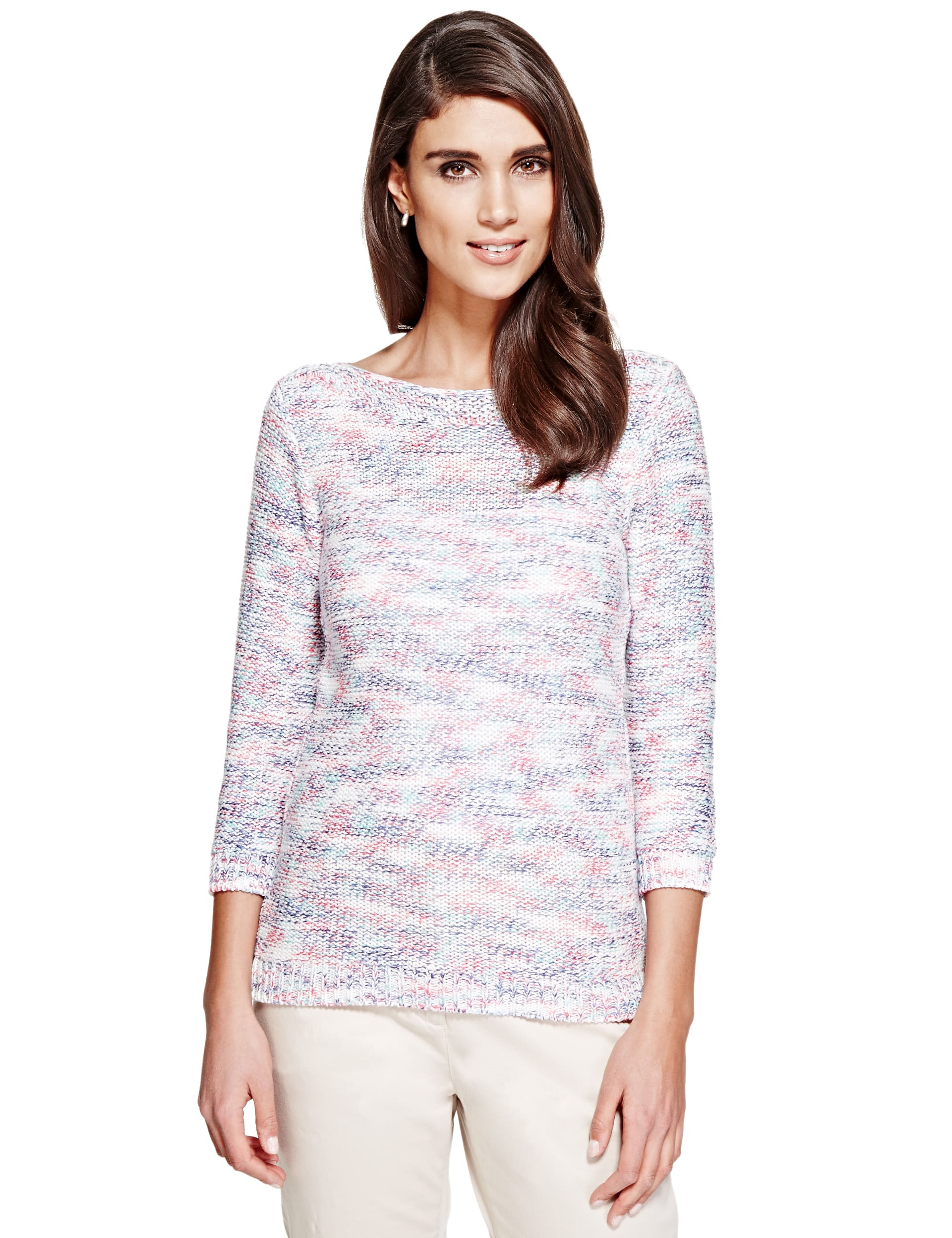 Rainbow flecked sweater hot sale