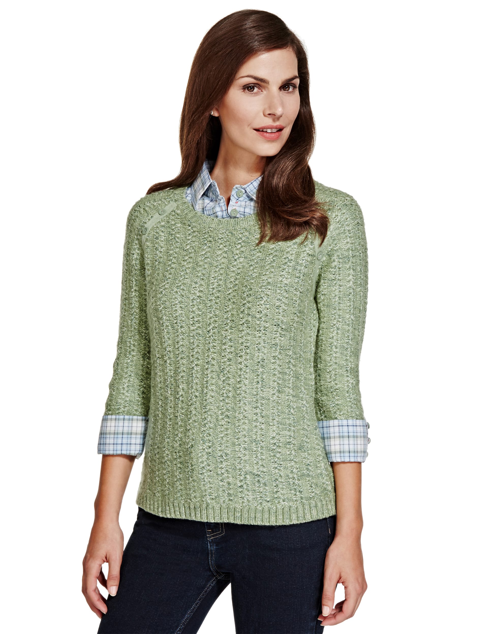 Mock blouse jumper hotsell