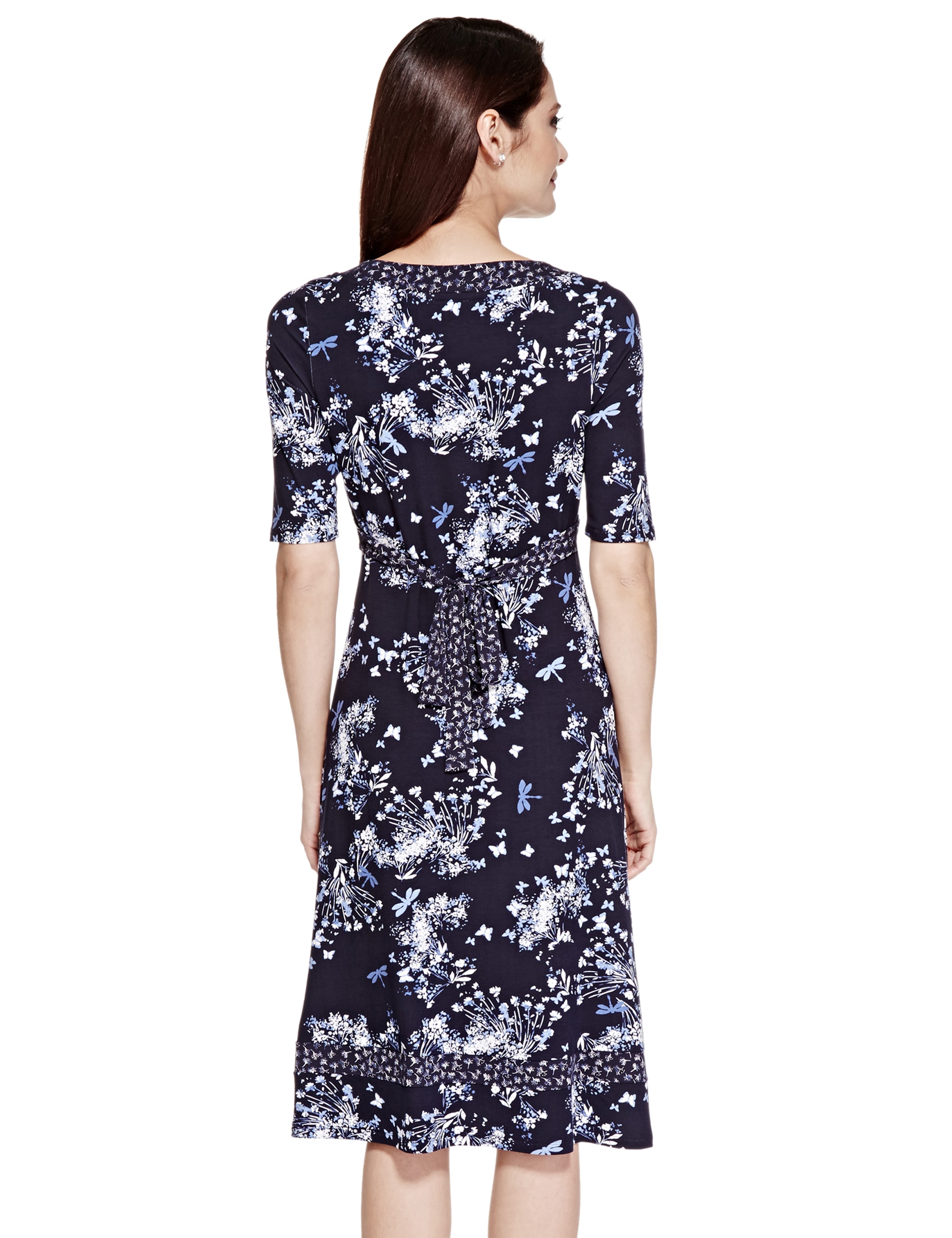 Butterfly Print Empire Line Dress Image 2 of 5