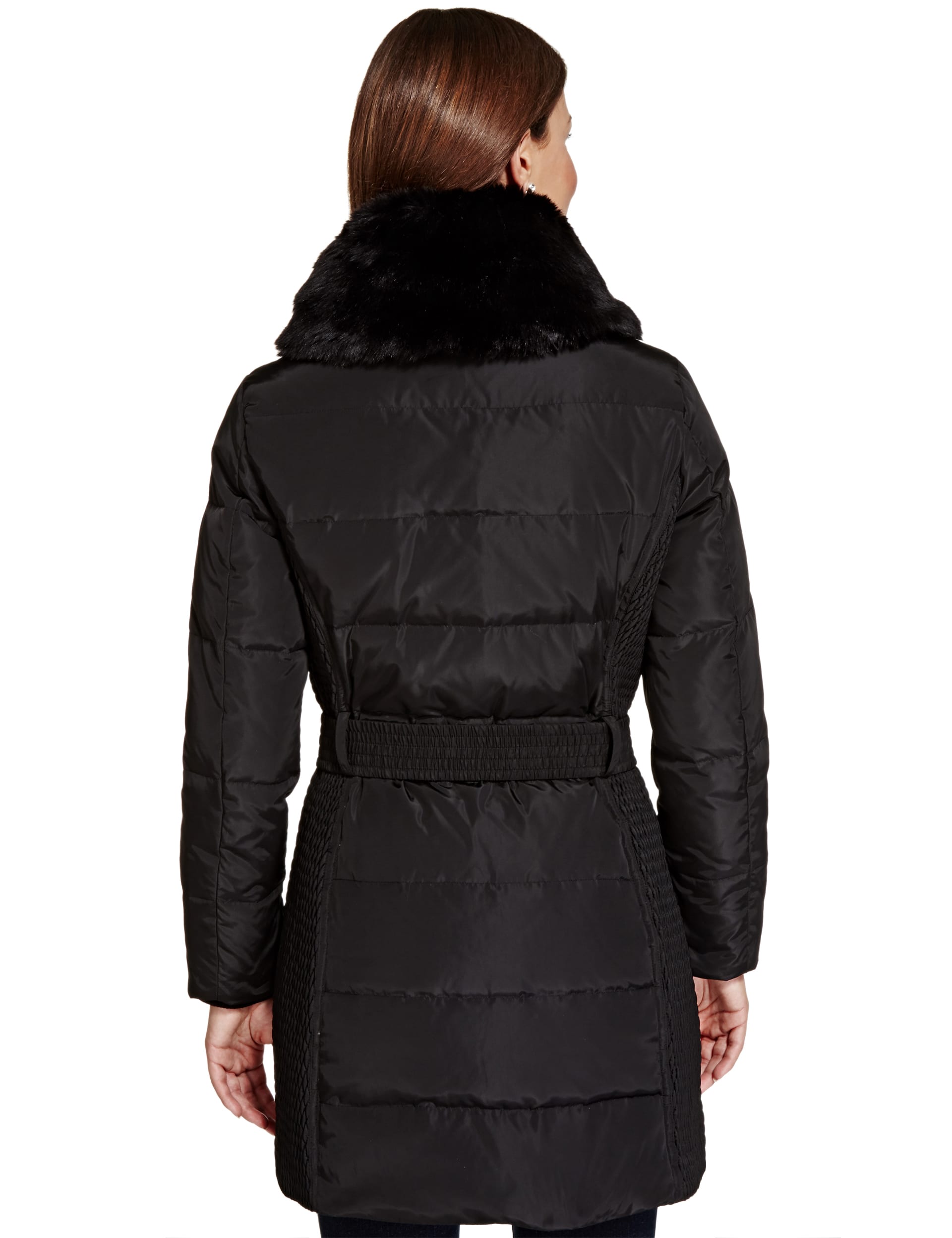 Premium Down & Feather Filled Belted Coat with Stormwear™ Image 2 of 5